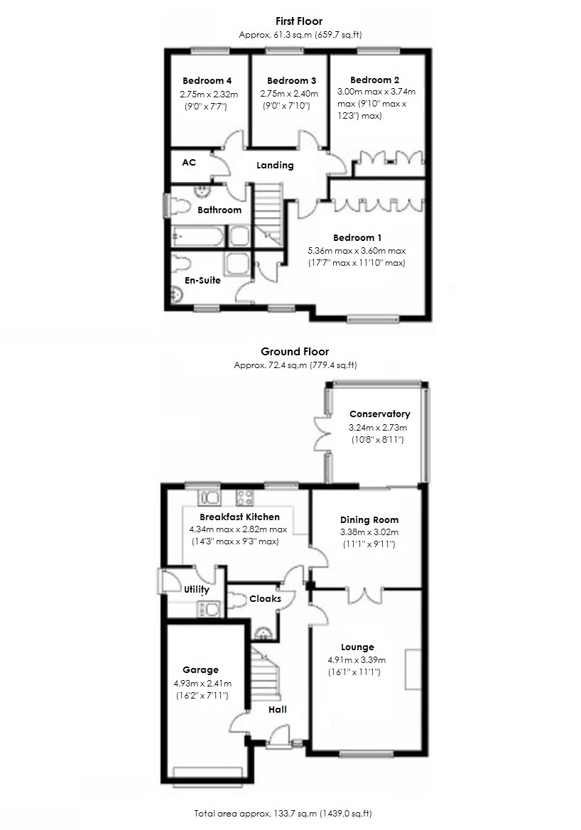 Floorplan for Riddings Hill, Balsall Common