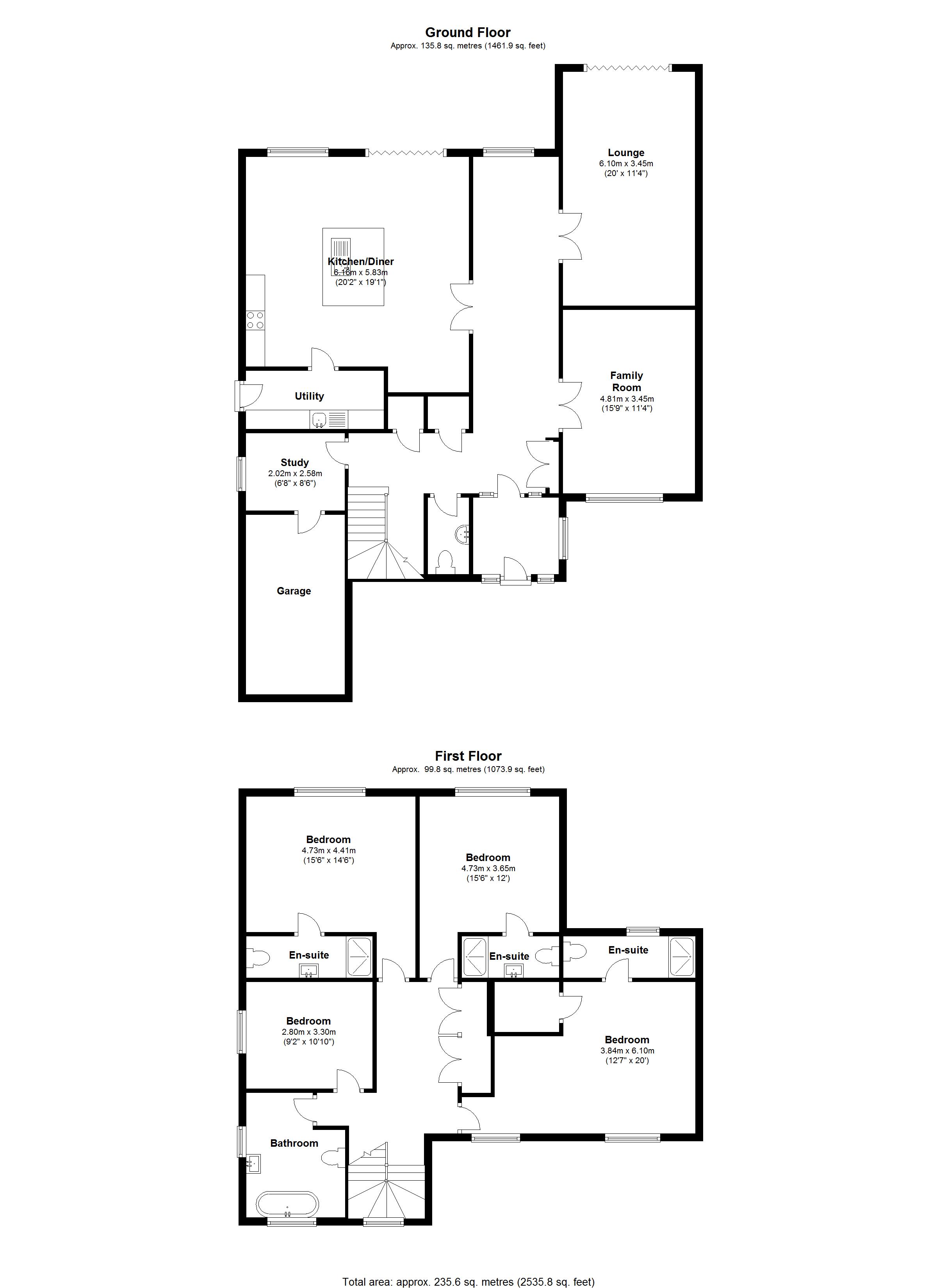 Floorplan for Kelsey Lane, Balsall Common