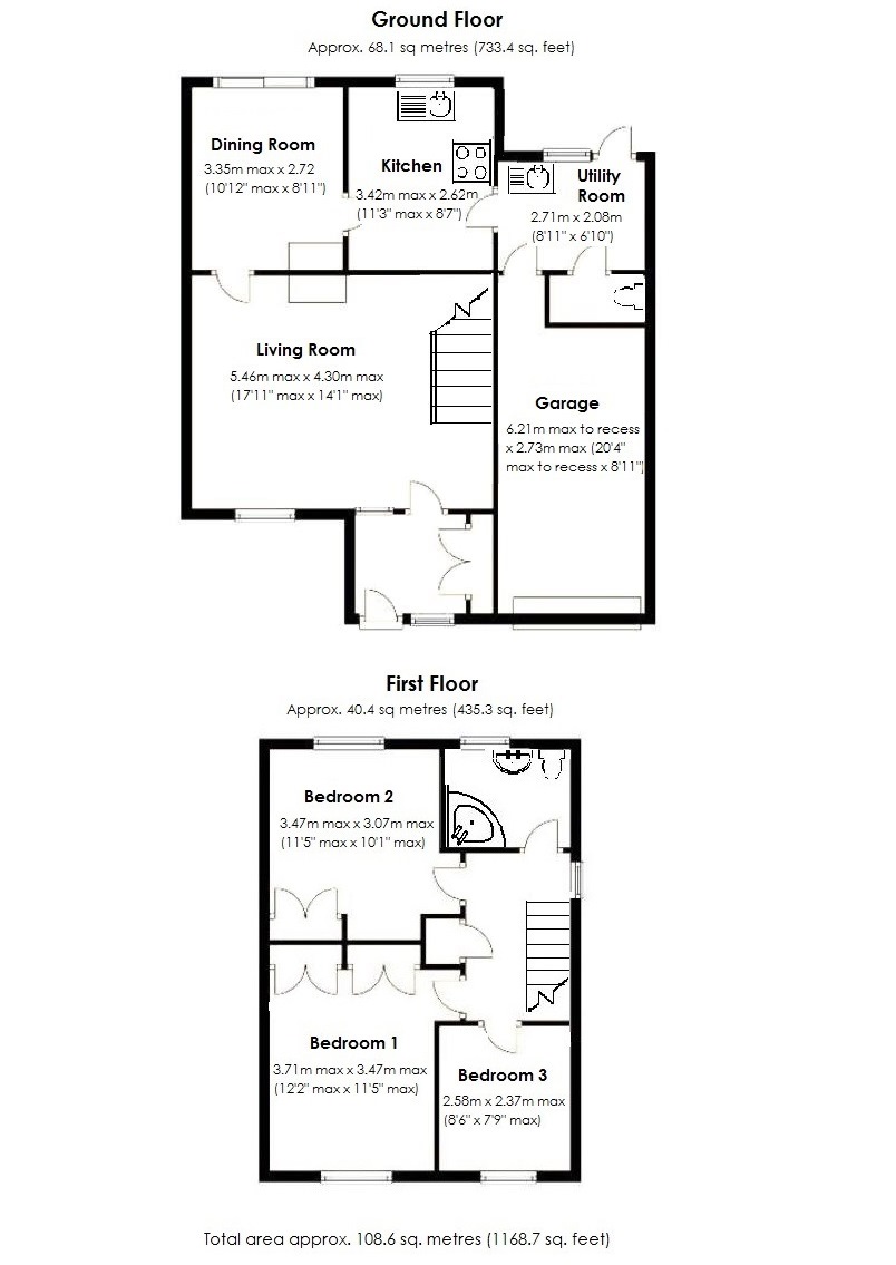 Floorplan for Needlers End Lane, Balsall Common