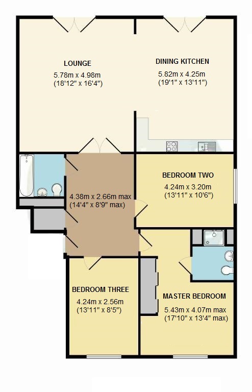 Floorplan for The Customs House, Solihull