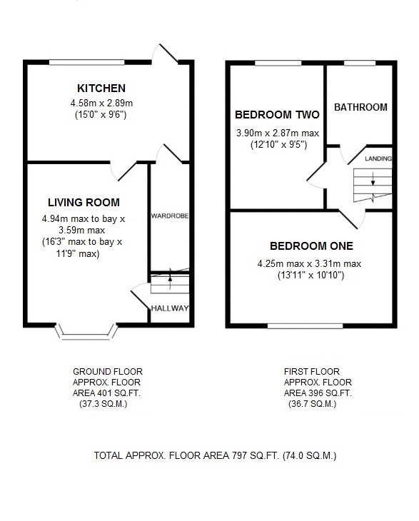 Floorplan for Springcroft Road, Birmingham