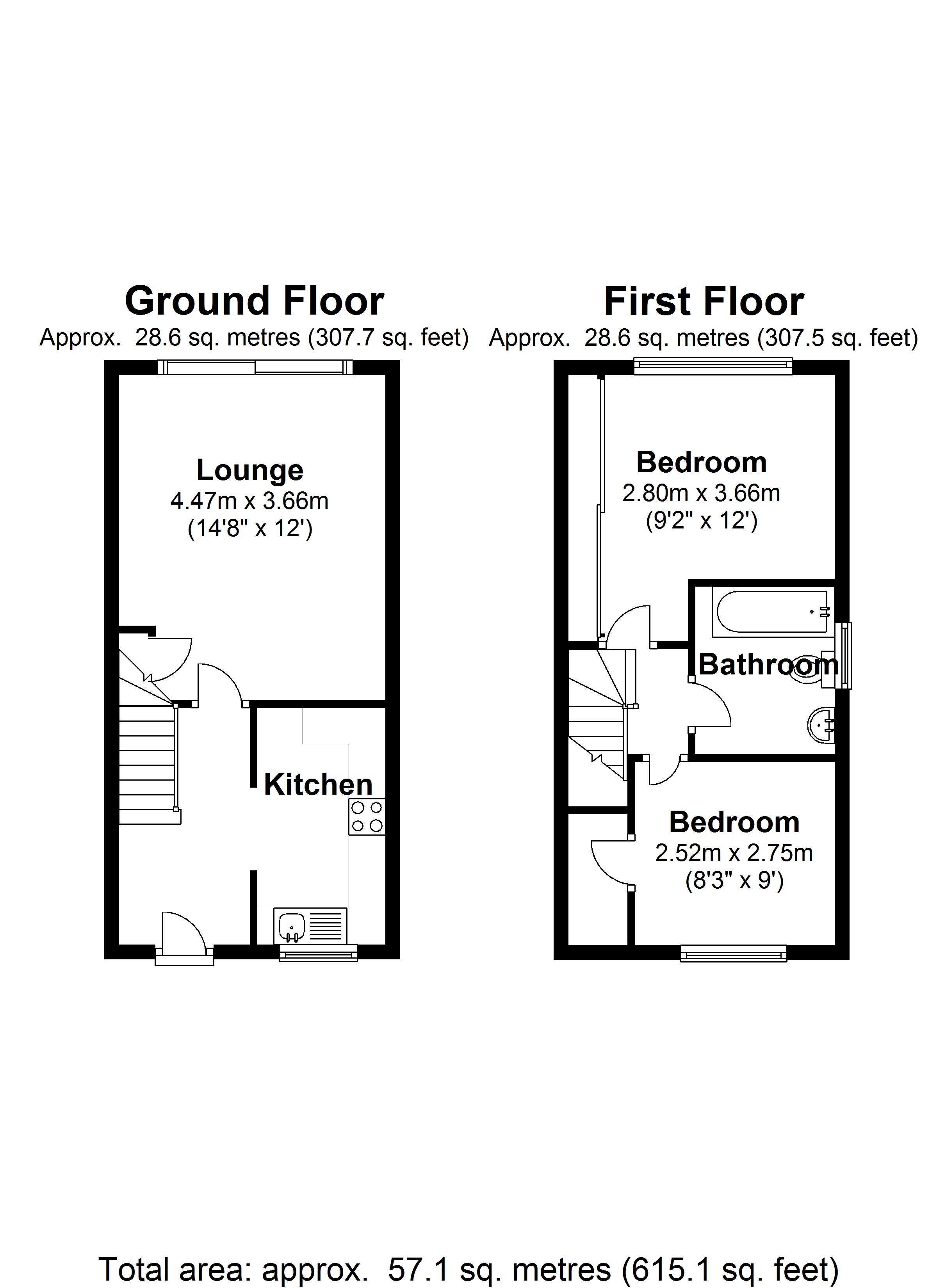 Floorplan for Whitwell Close, Solihull