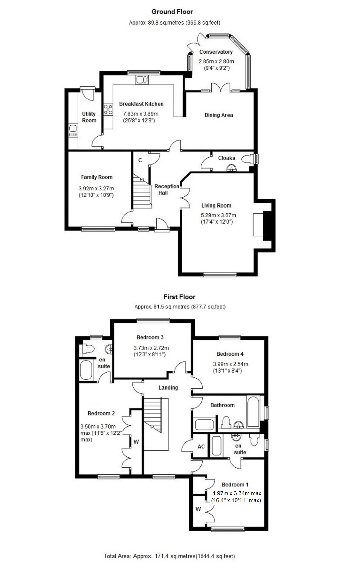 Floorplan for Brickyard Close, Balsall Common