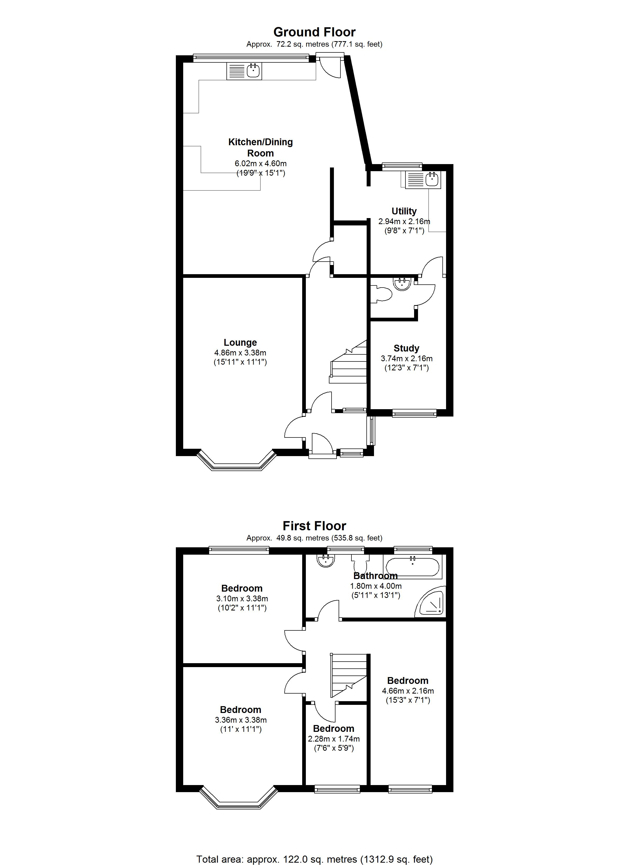 Floorplan for Damson Lane, Solihull