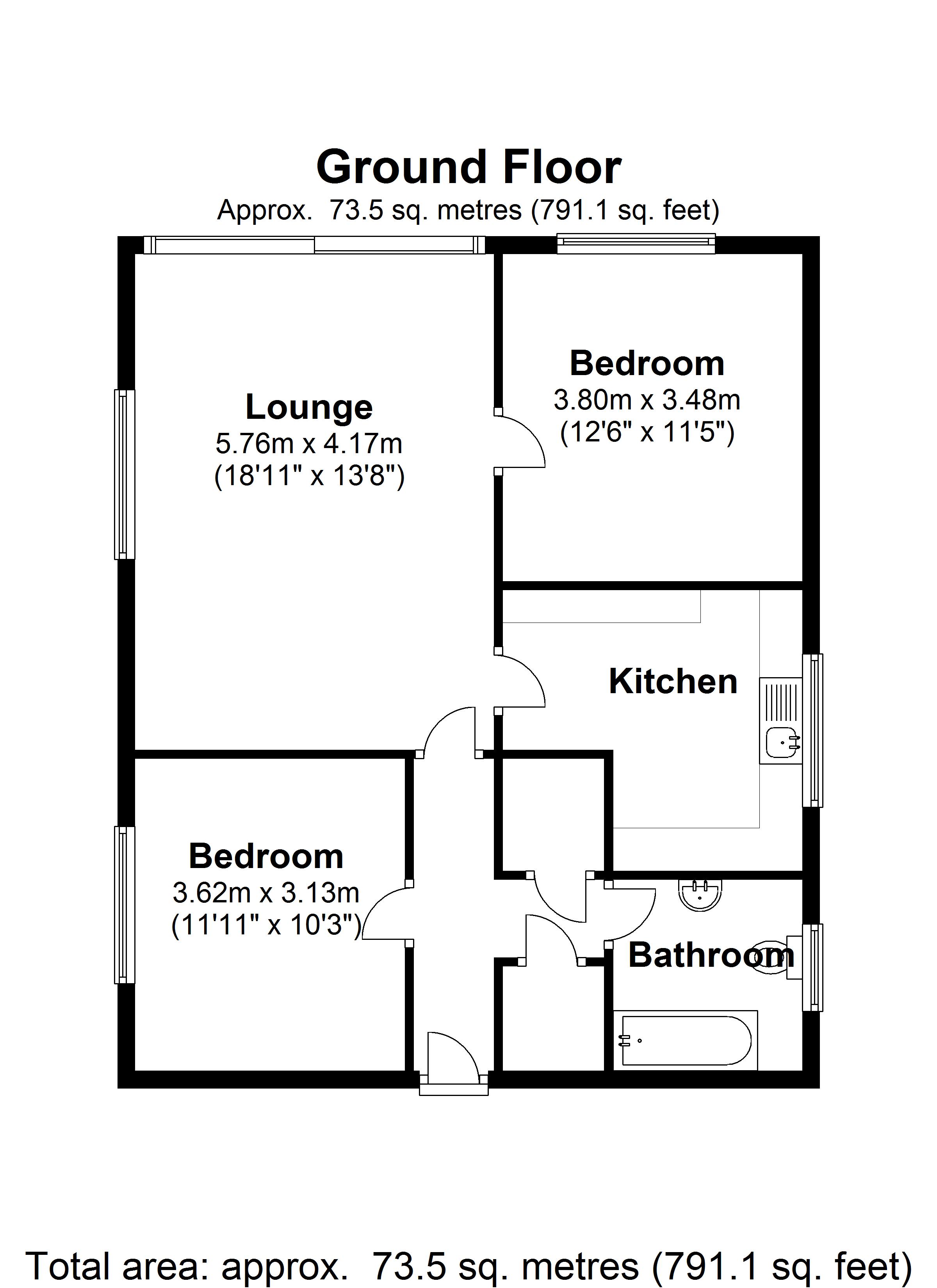 Floorplan for Mallards Reach, Solihull