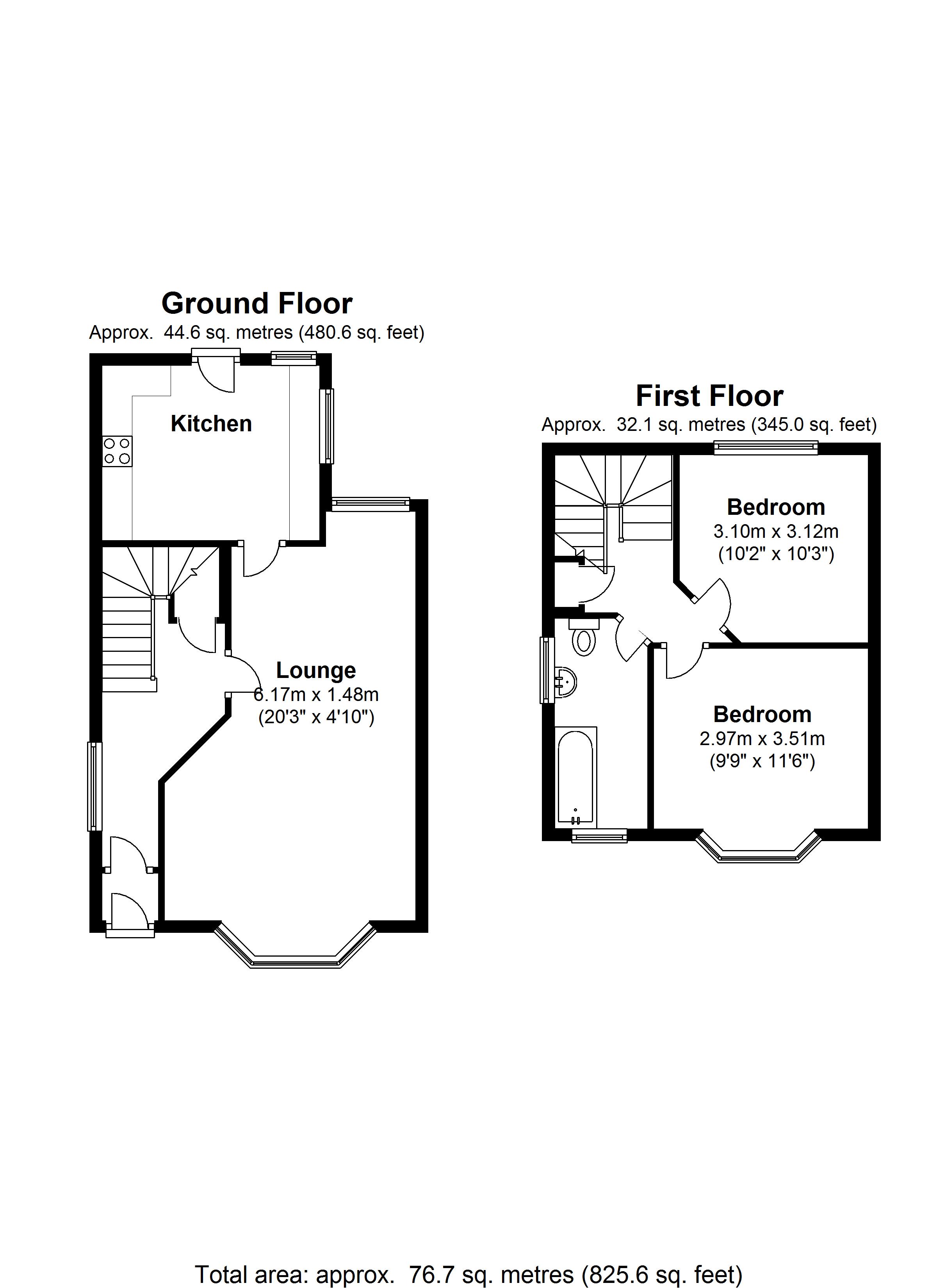 Floorplan for Dovercourt Road, Birmingham