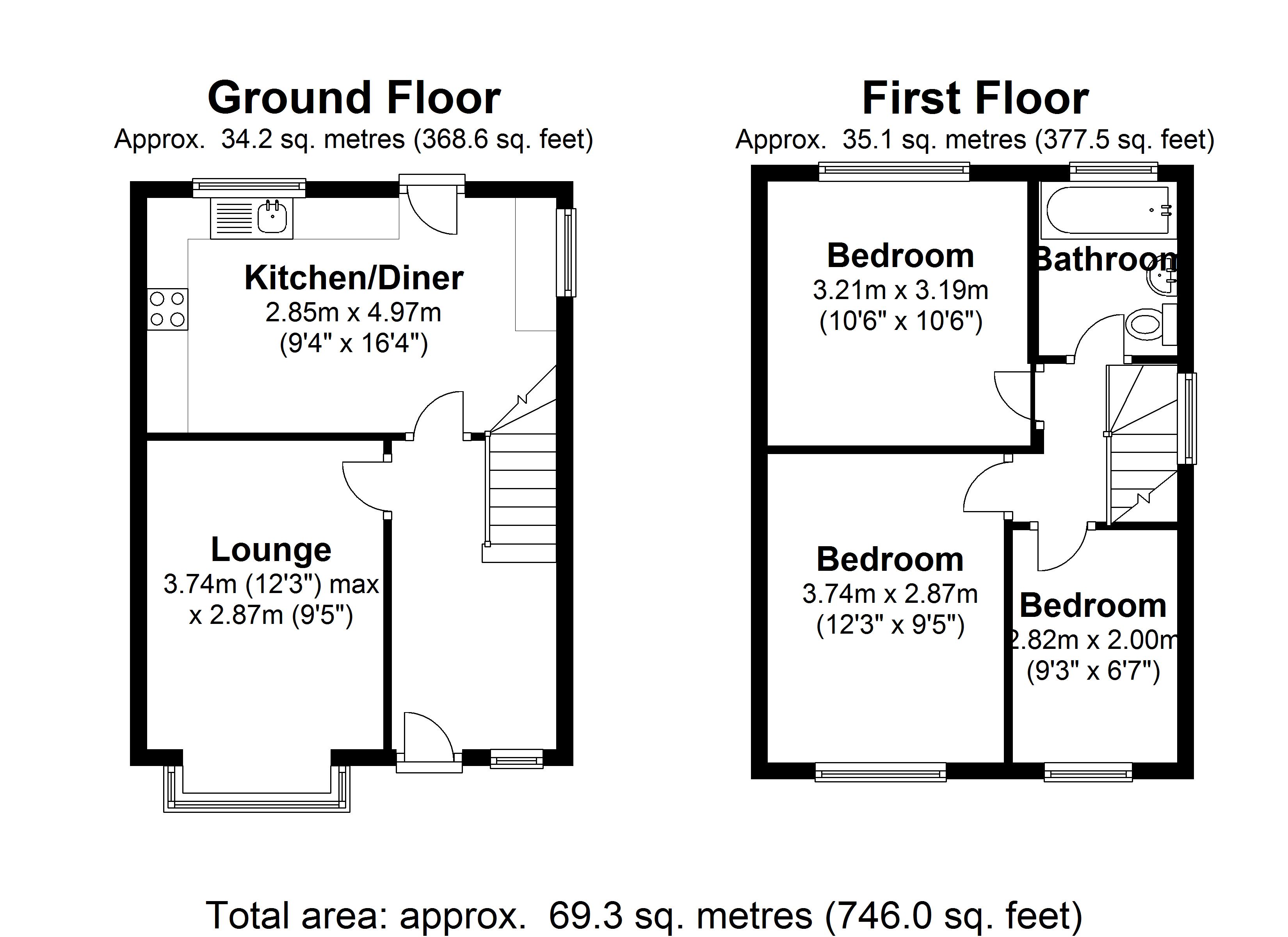 Floorplan for Damson Lane, Solihull