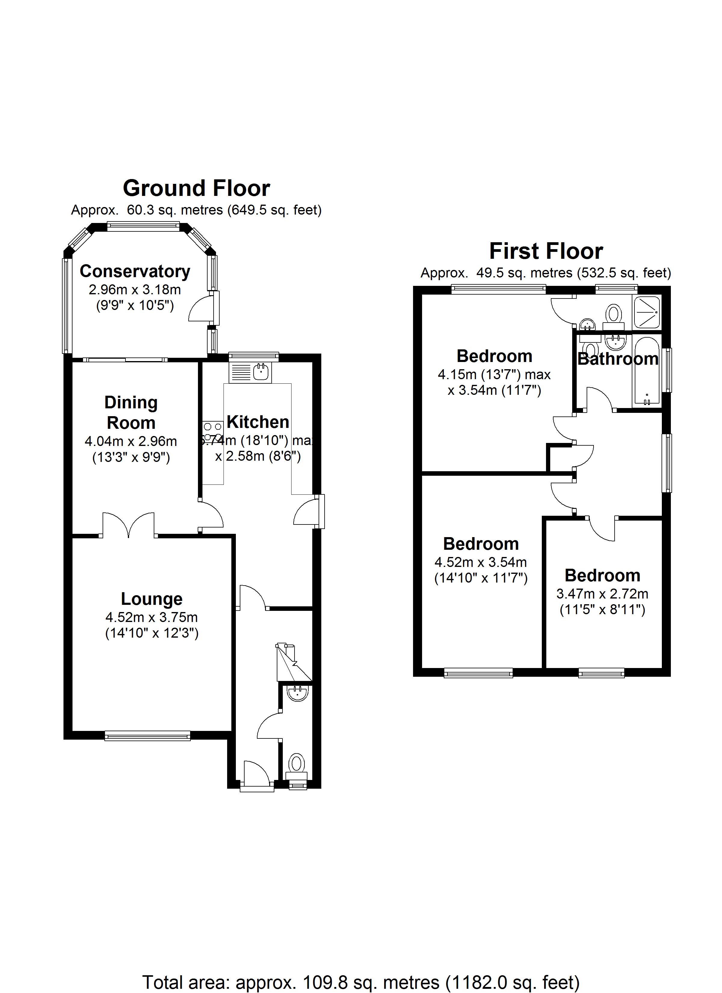 Floorplan for Finchall Croft, Solihull