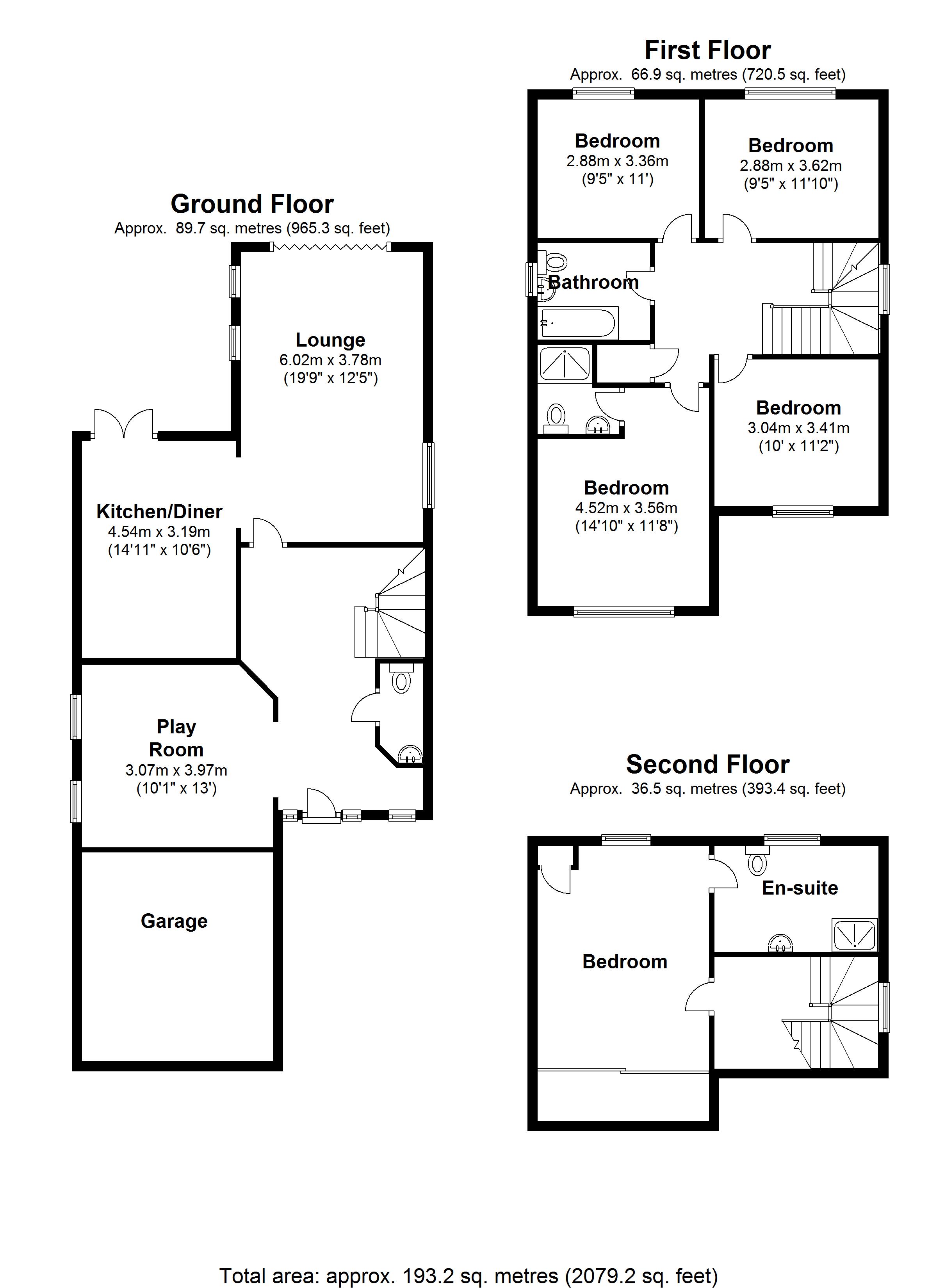 Floorplan for Fillongley Road, Meriden