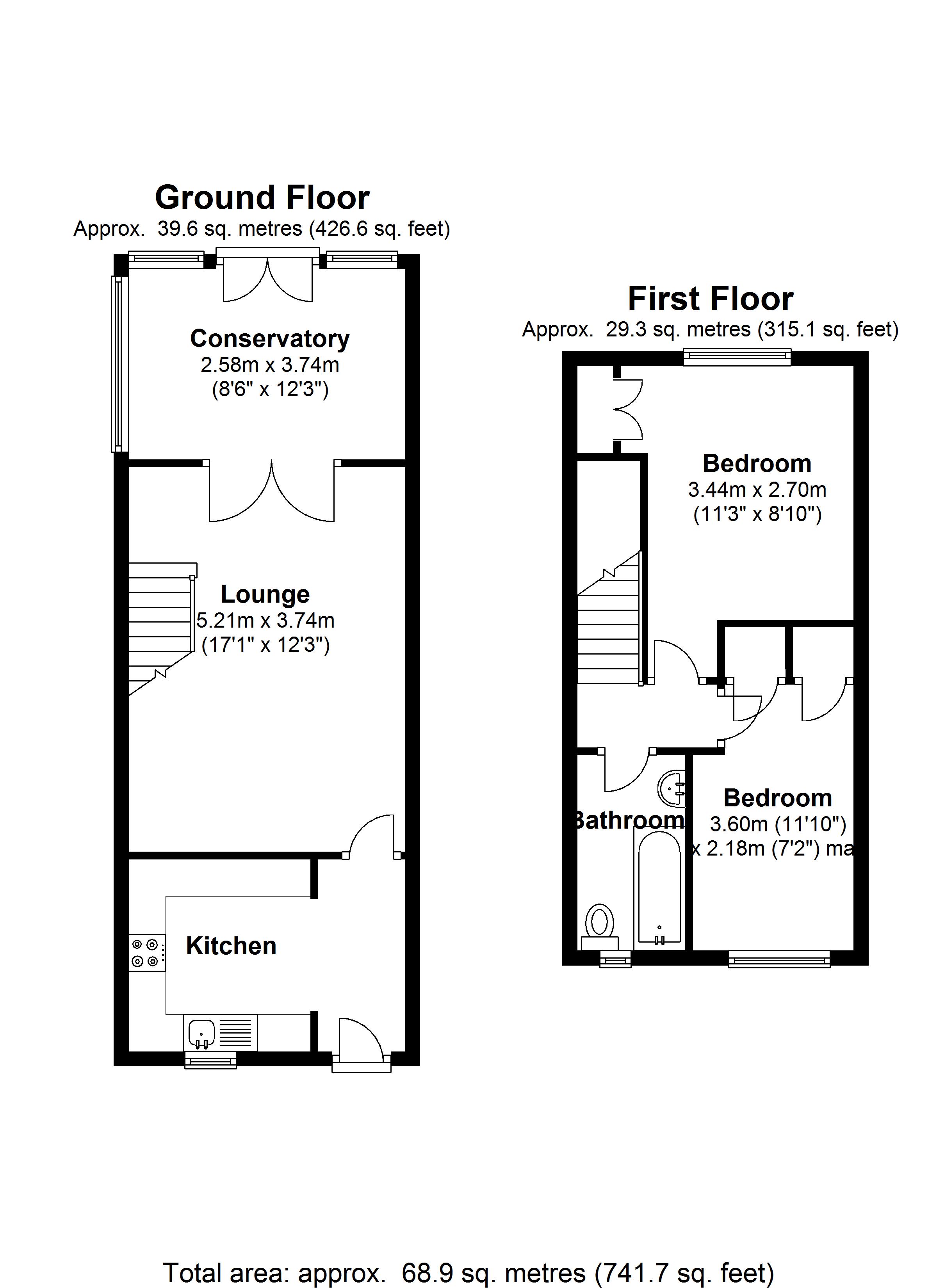 Floorplan for Ashley Way, Balsall Common