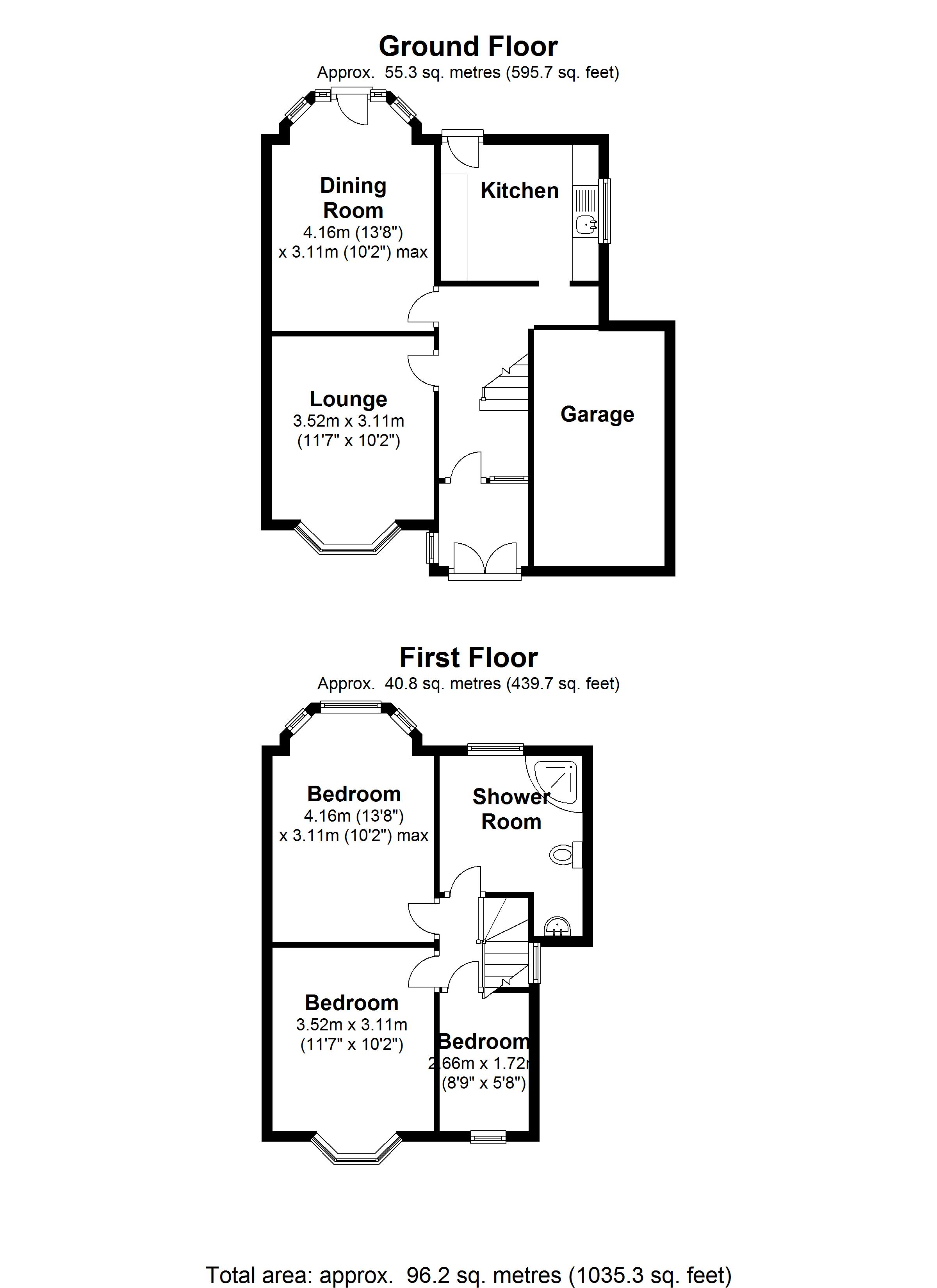 Floorplan for Hatchford Brook Road, Solihull