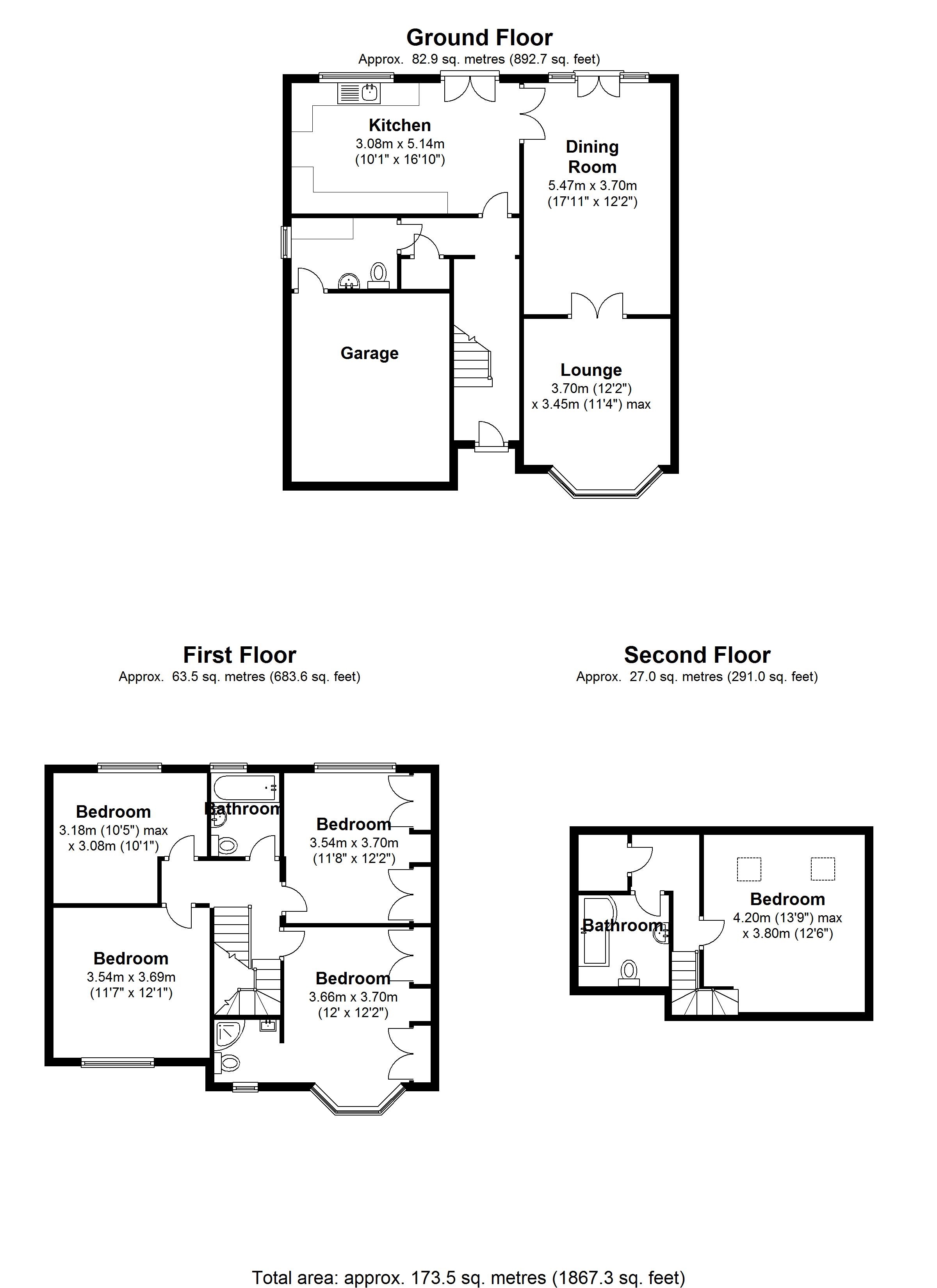 Floorplan for Stoneleigh Avenue, Earlsdon