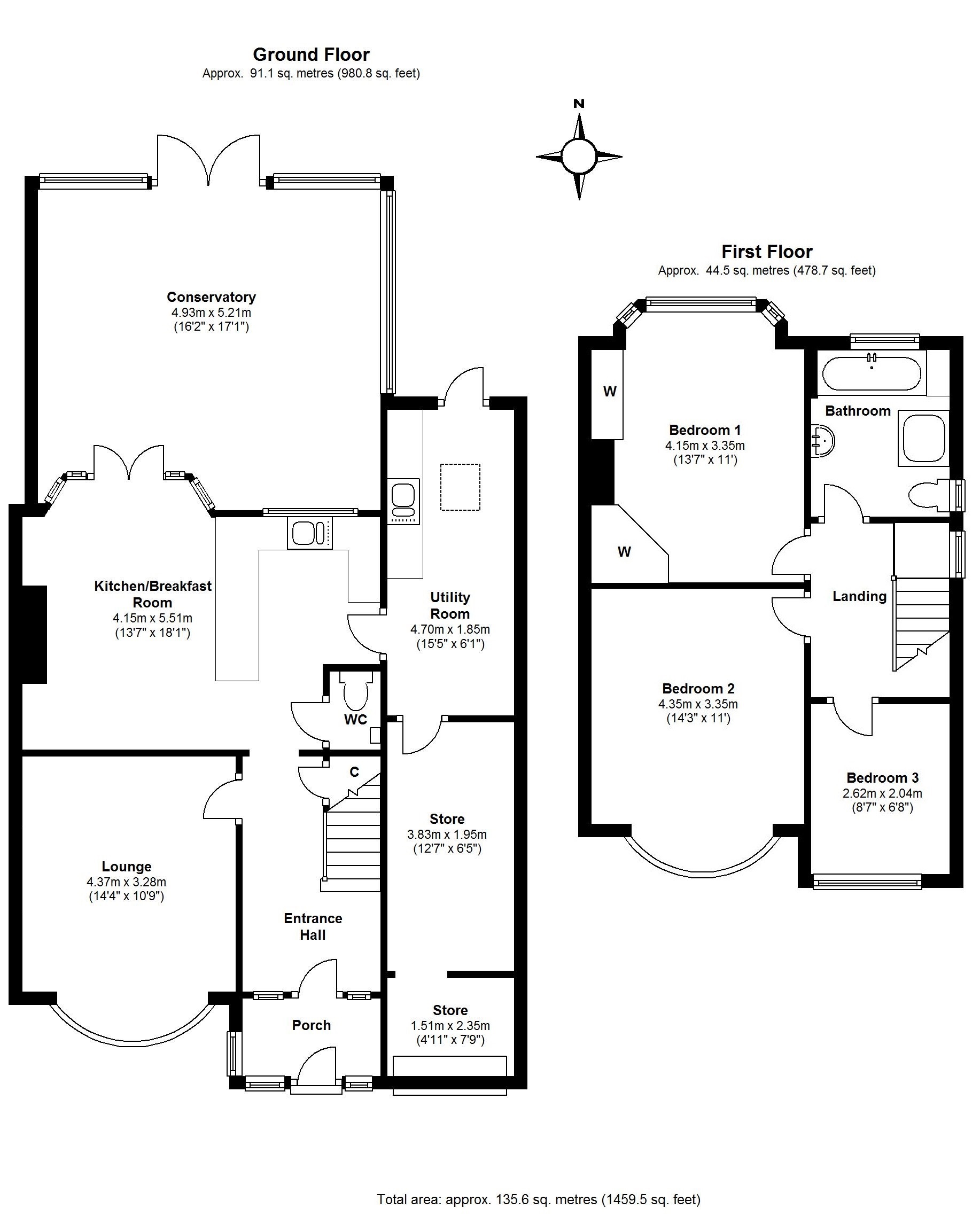 Floorplan for Thurlston Avenue, Solihull