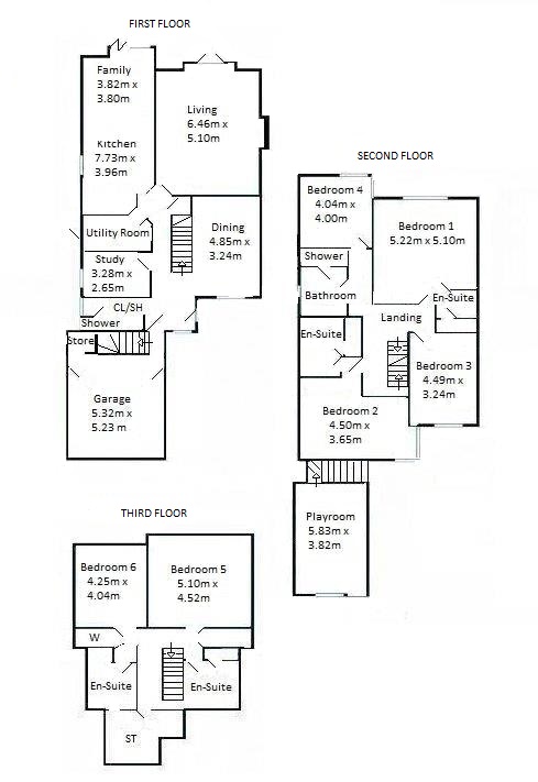 Floorplan for Creynolds Lane, Shirley