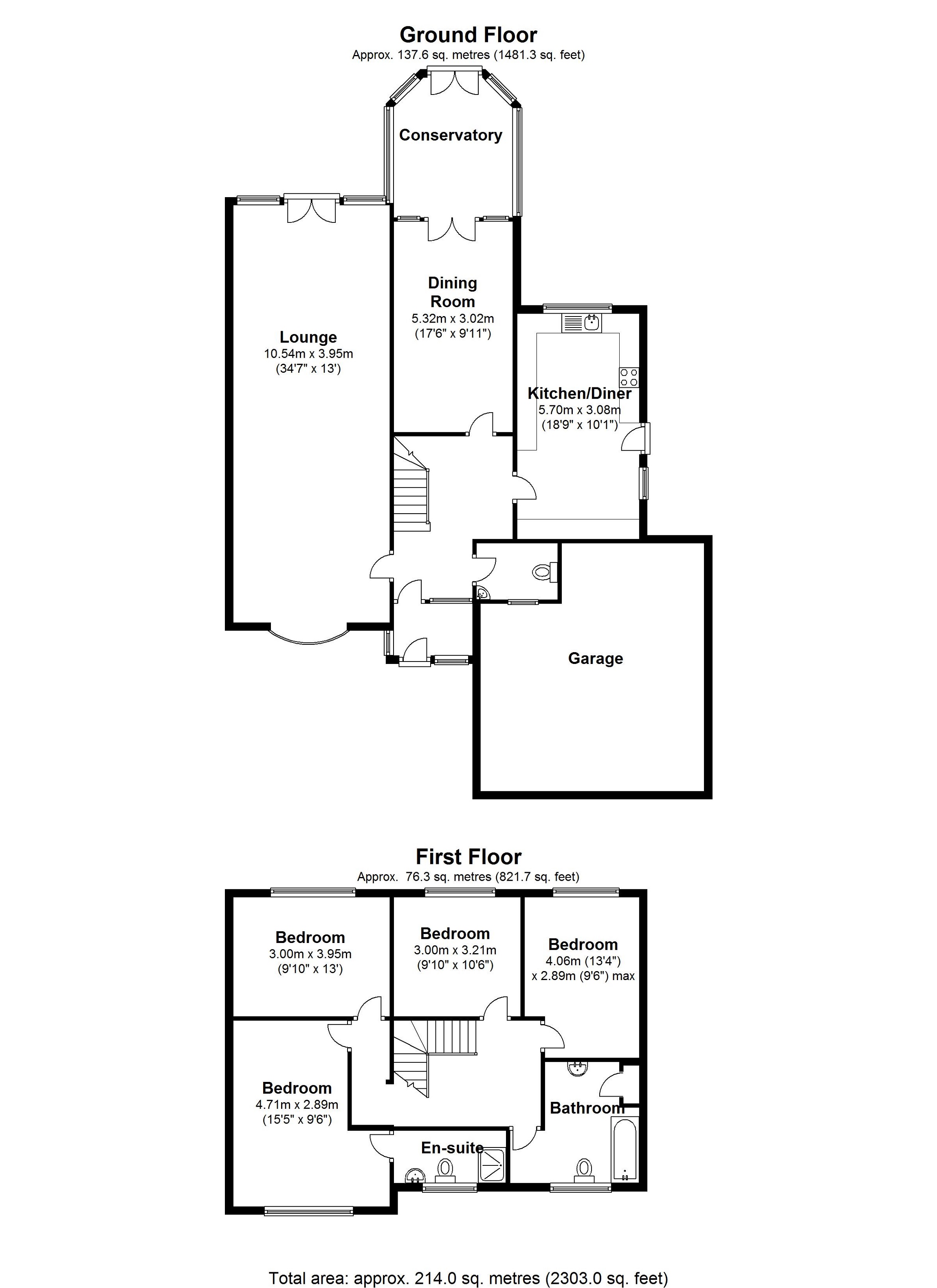 Floorplan for Thornton Road, Monkspath