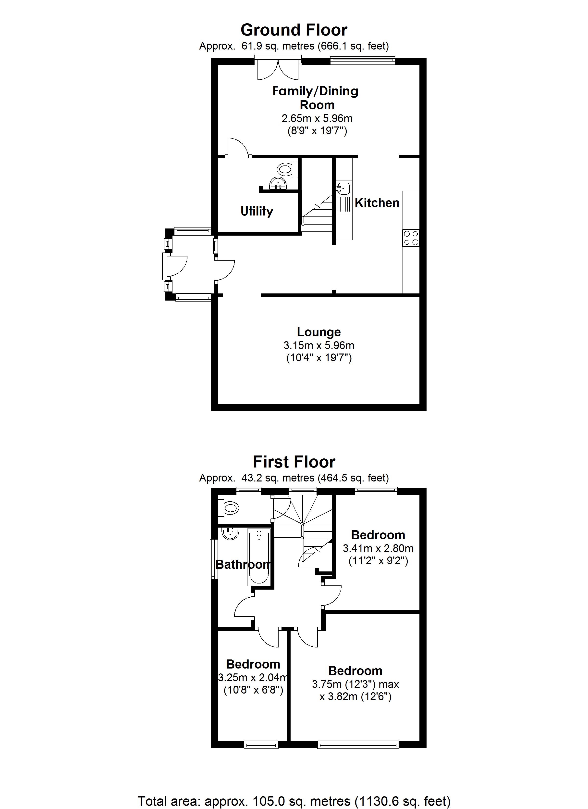 Floorplan for Arlescote Road, Solihull