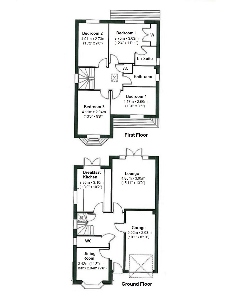 Floorplan for Bellerose Close, Banner Brook