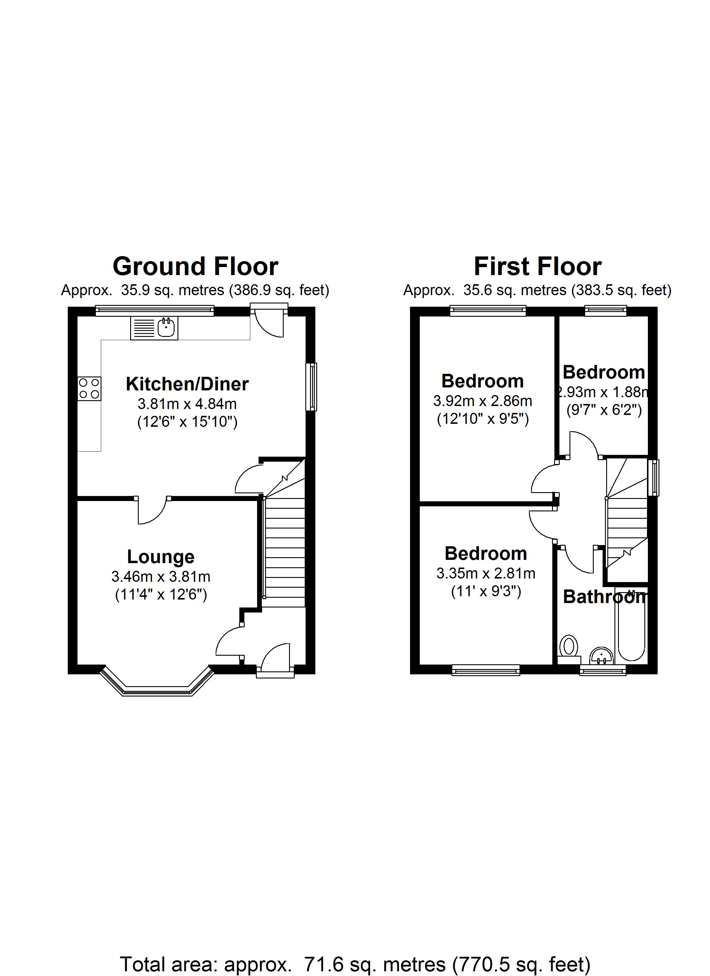 Floorplan for Damson Lane, Solihull