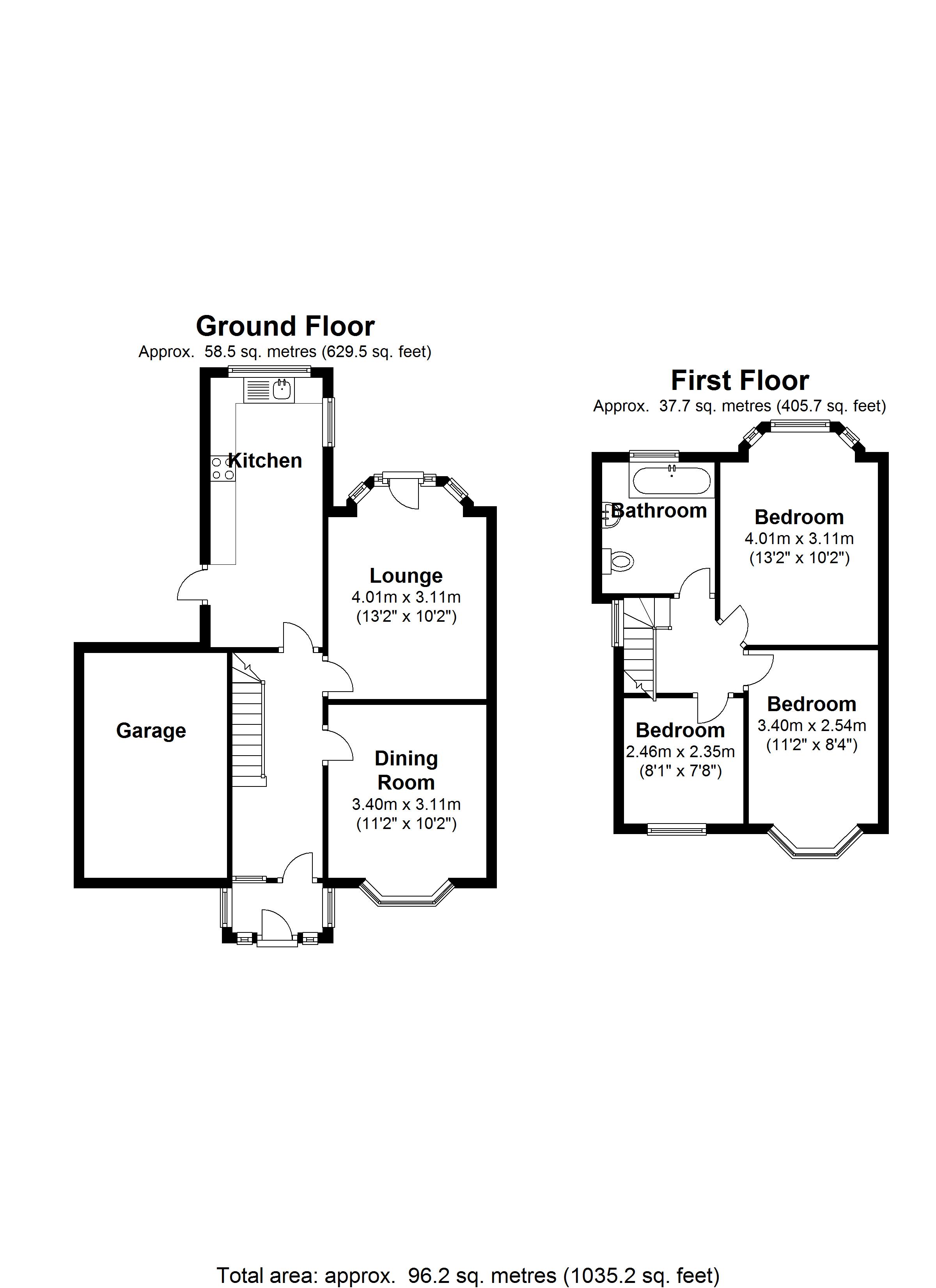 Floorplan for Hatchford Brook Road, Solihull