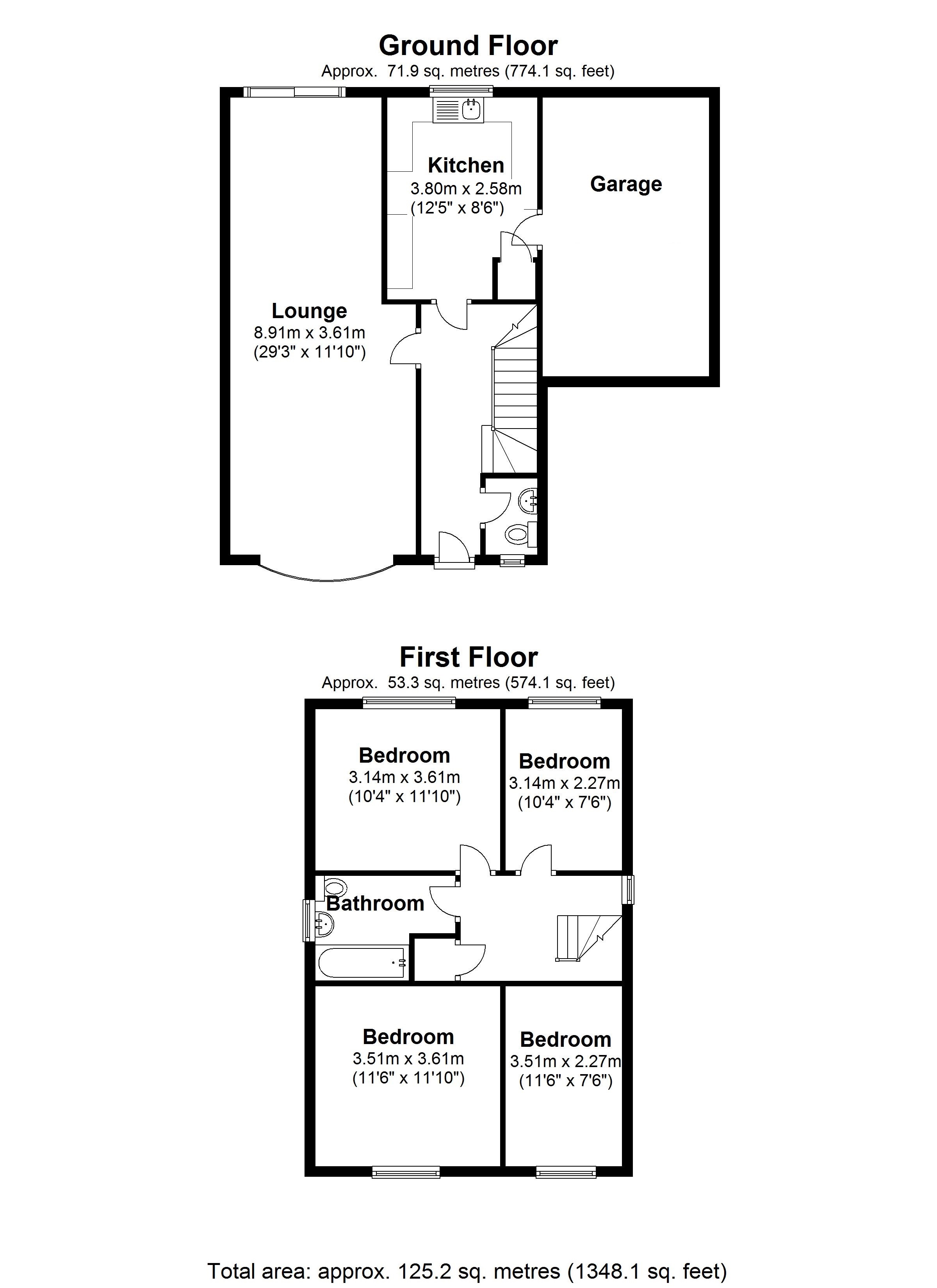 Floorplan for Cotton Lane, Moseley