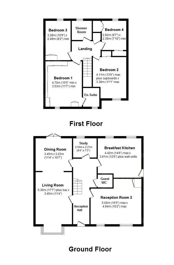 Floorplan for Radlow Crescent, Marston Green