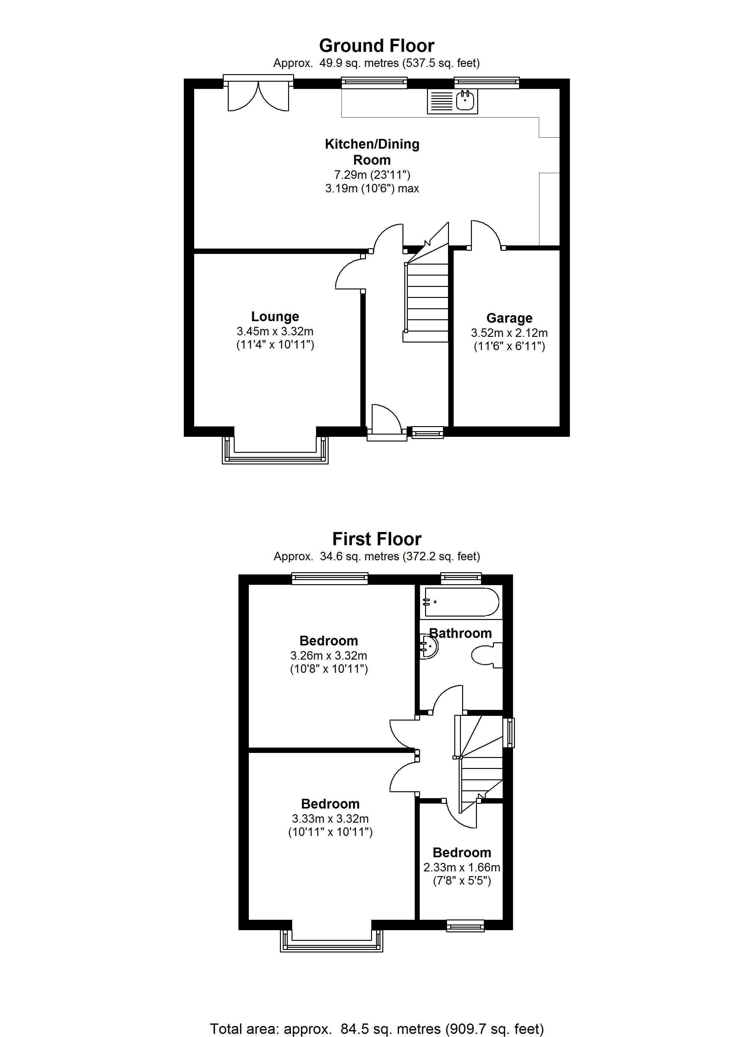 Floorplan for Damson Lane, Solihull