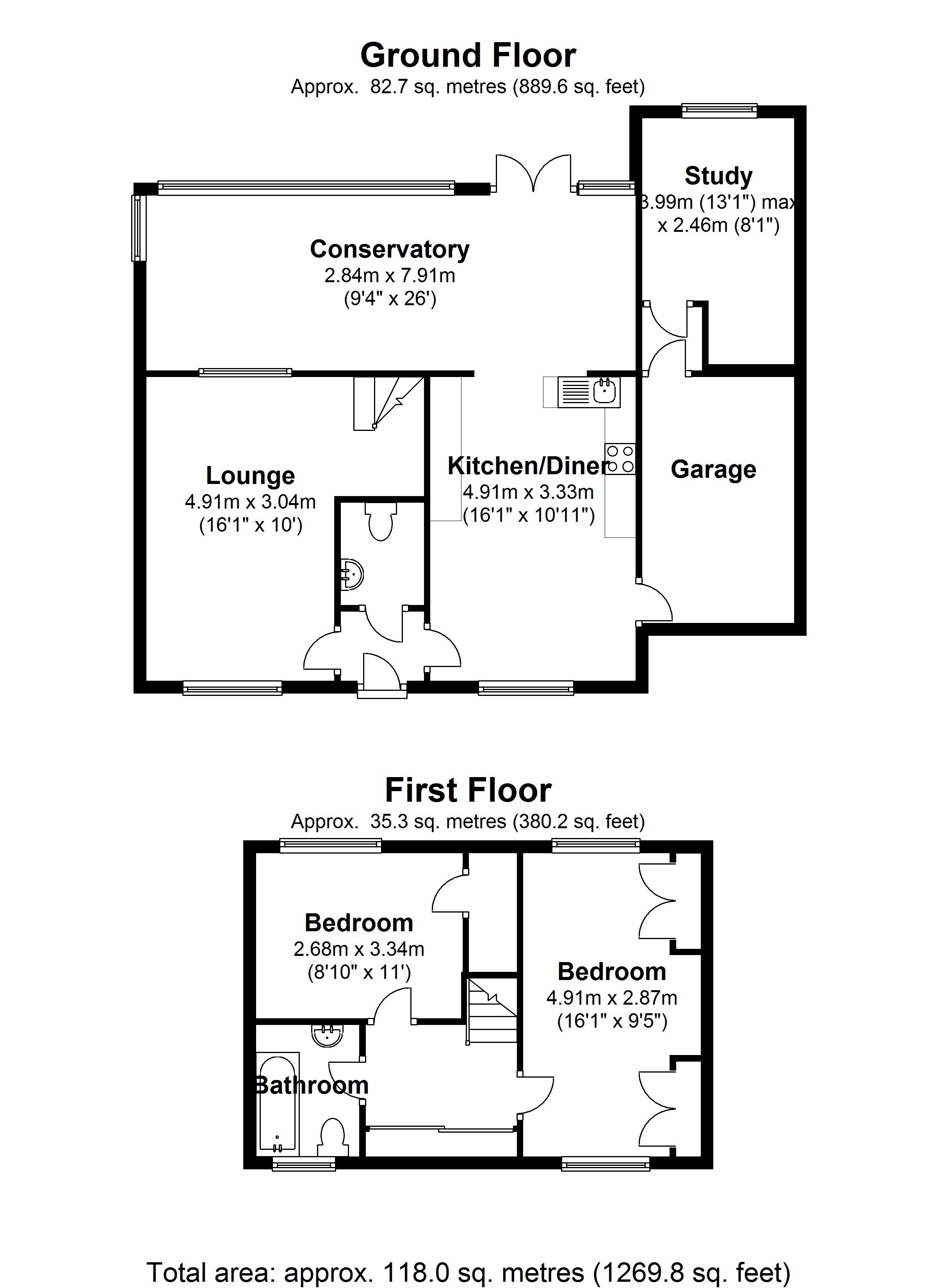 Floorplan for Grovefield Crescent, Balsall Common