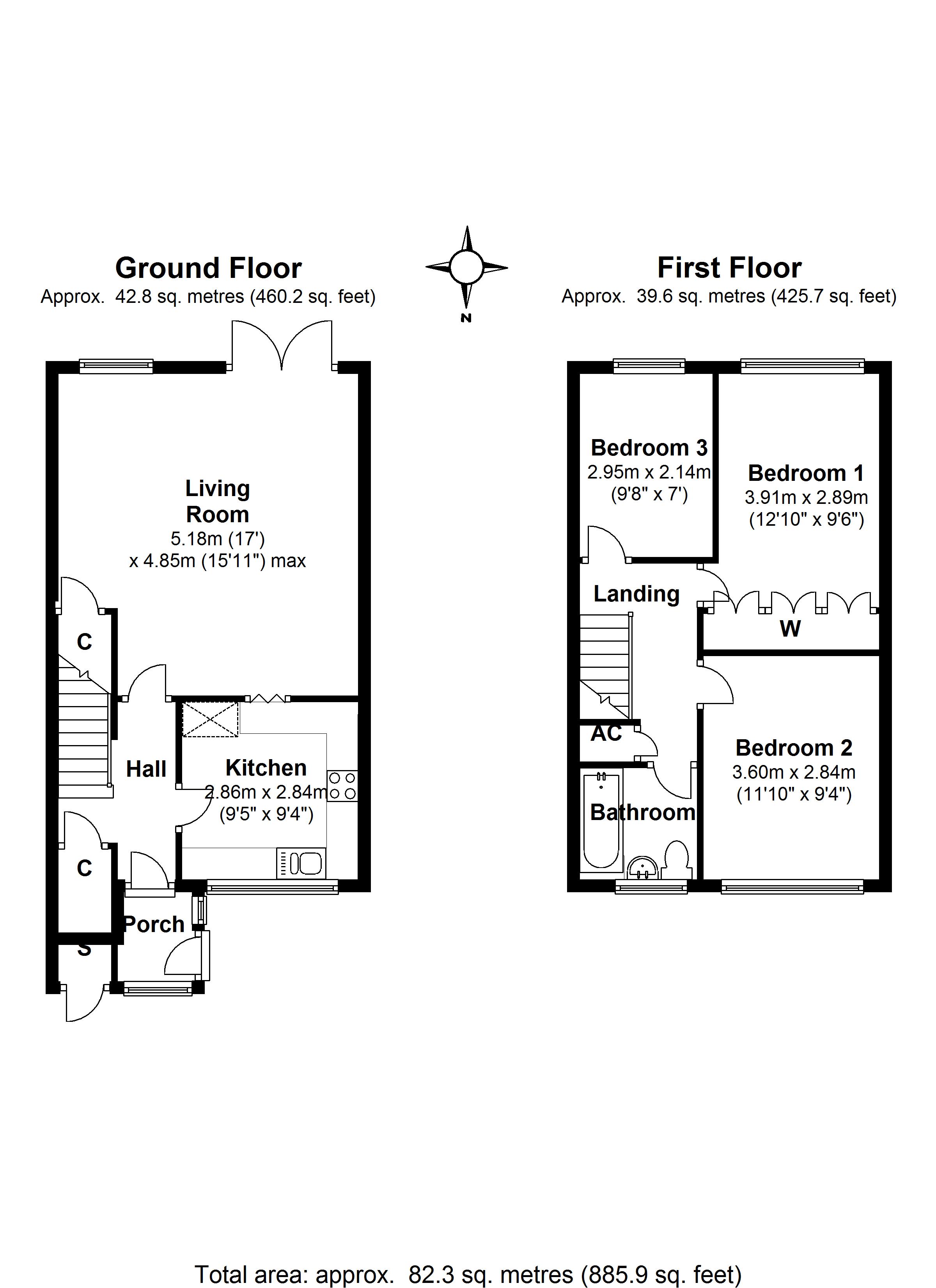 Floorplan for Sandon Grove, Erdington