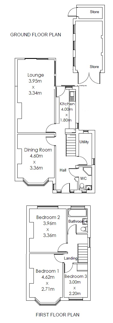 Floorplan for Butt Lane, Allesley