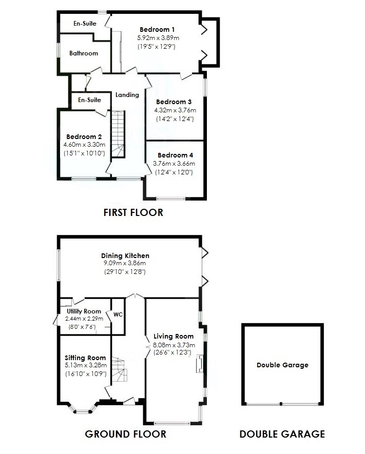 Floorplan for Windmill Lane, Balsall Common