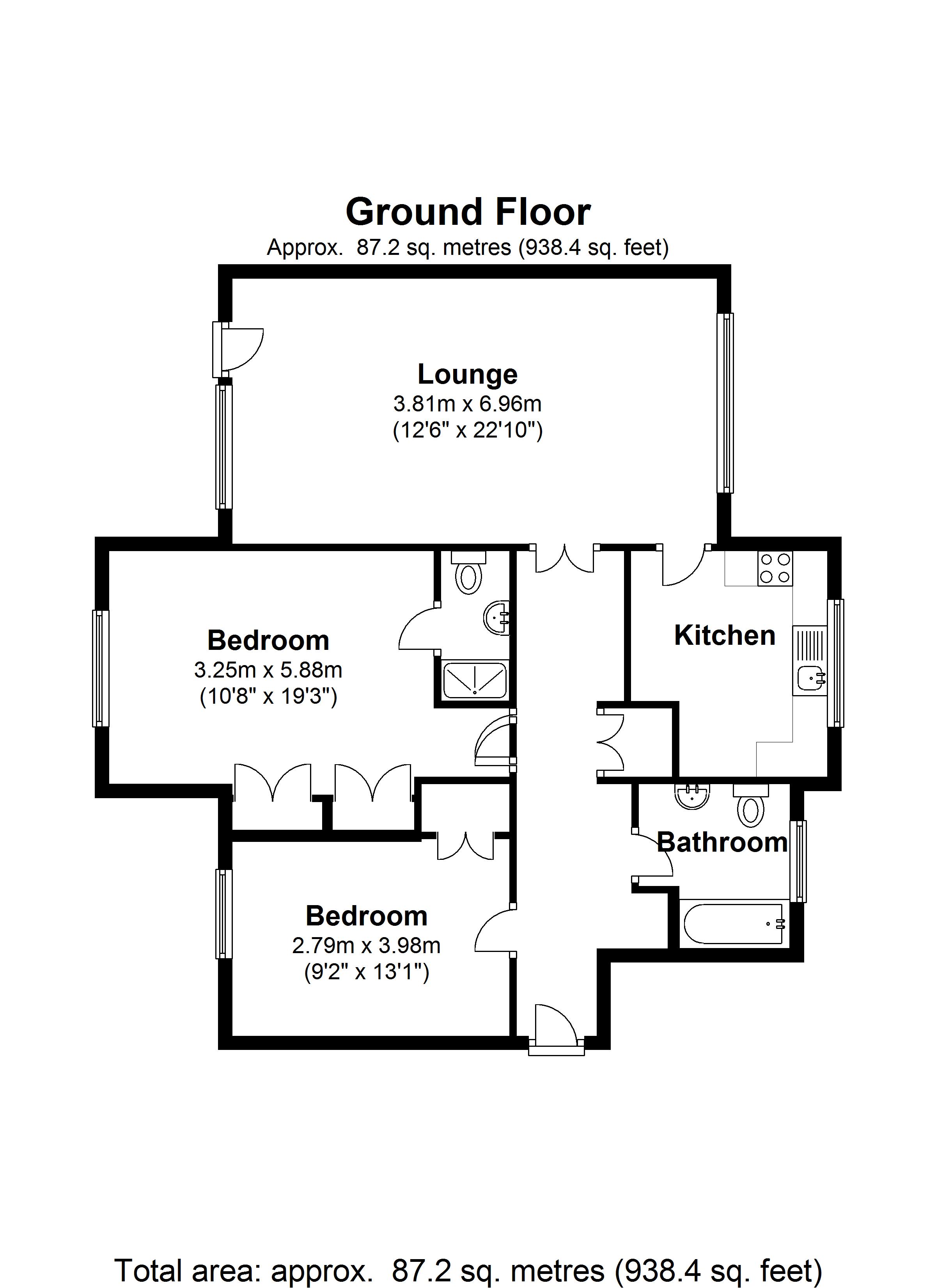 Floorplan for  Copper Beeches, School Lane, Solihull