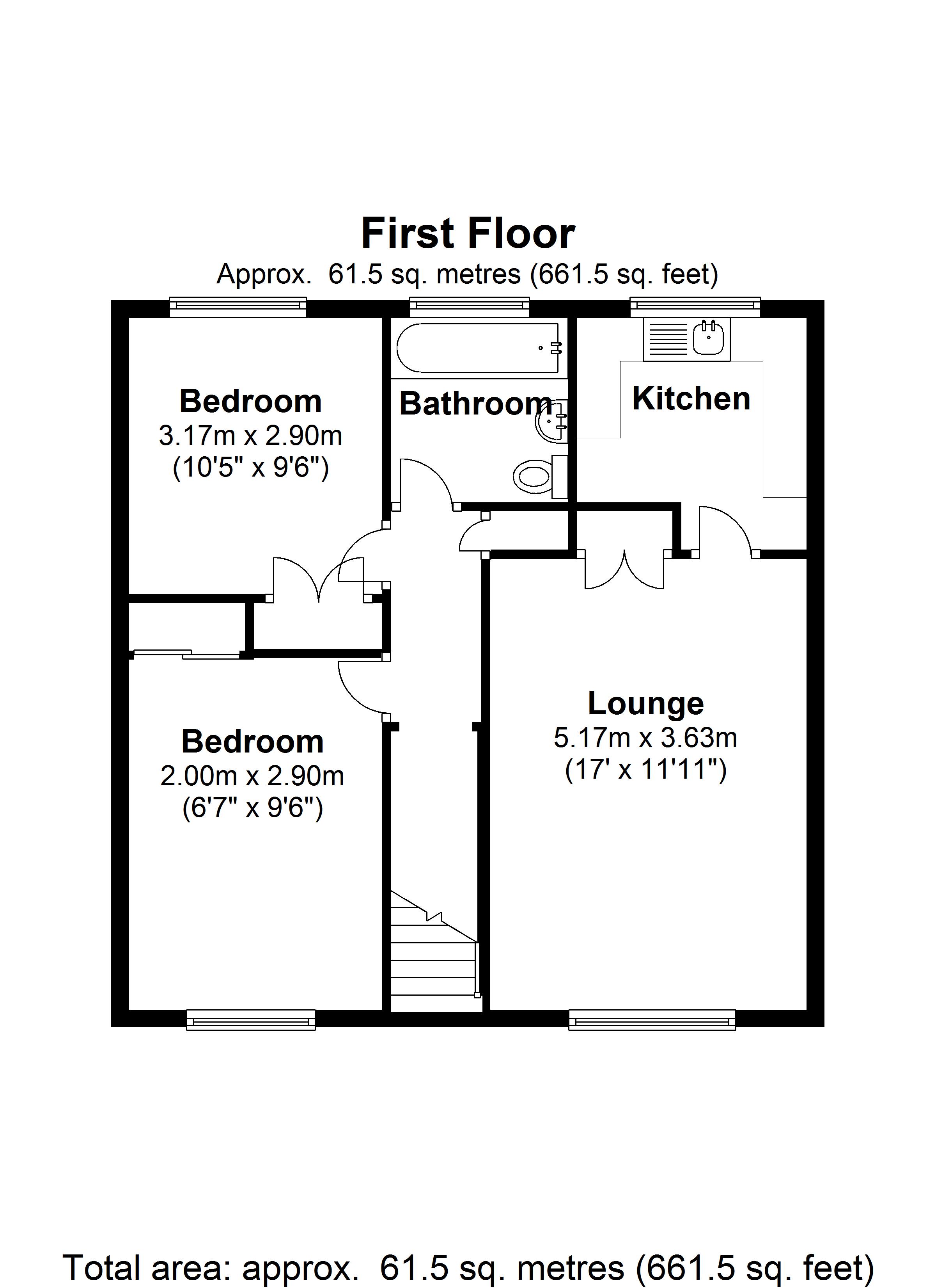 Floorplan for Draycote Close, Solihull