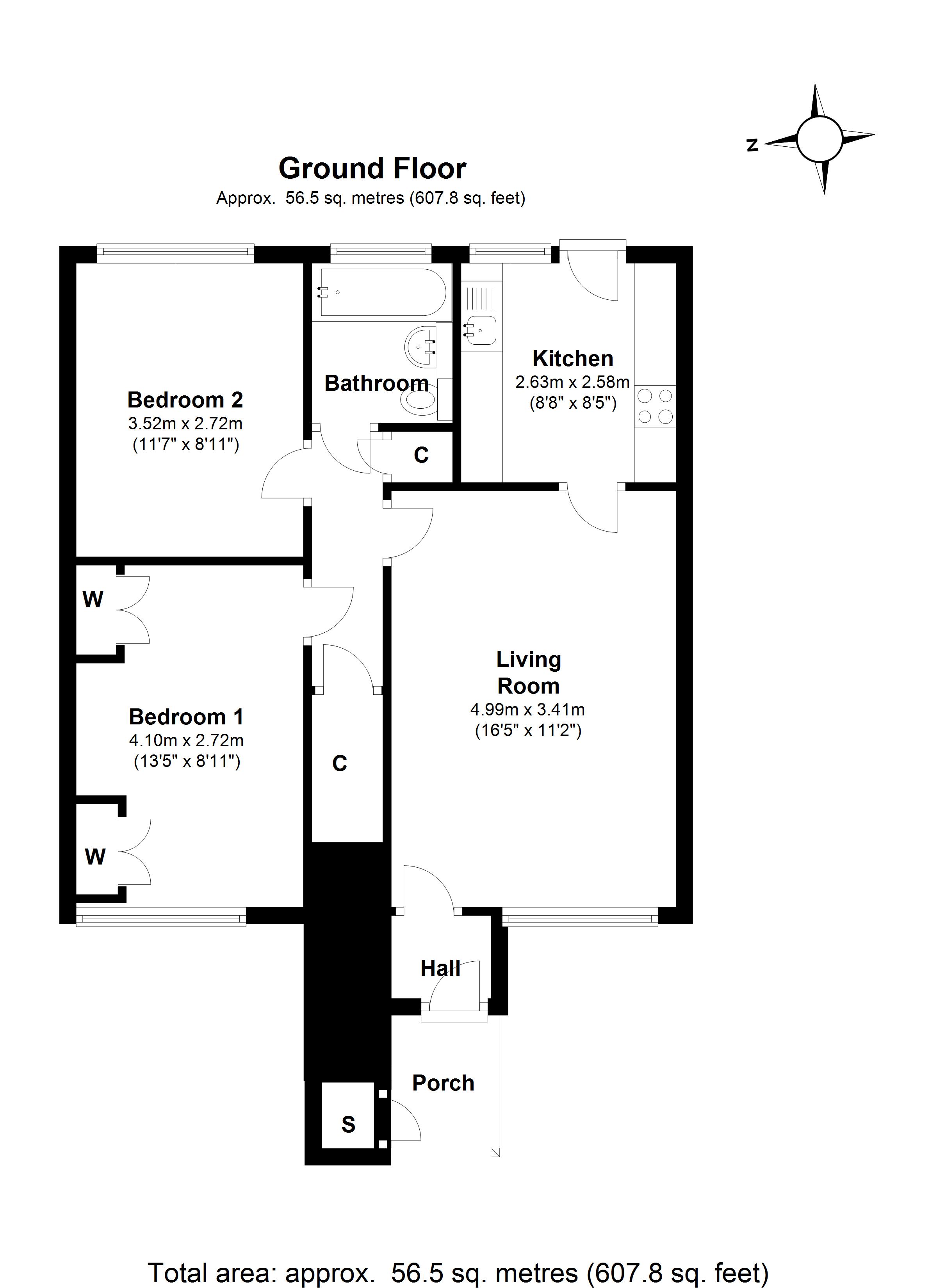 Floorplan for Merryfield Close, Solihull