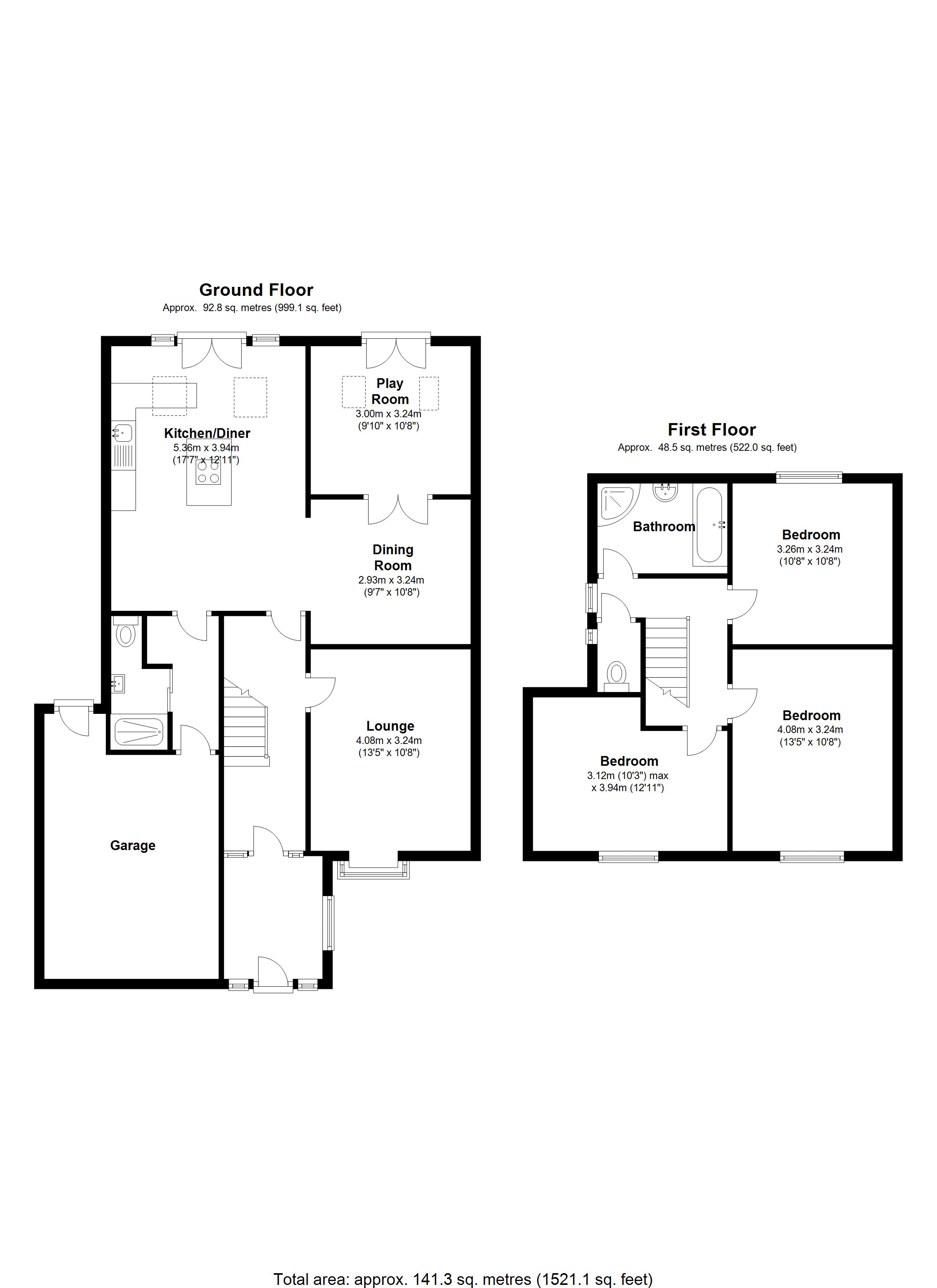 Floorplan for Willow Road, Solihull