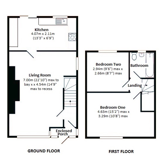 Floorplan for Shalford Road, Solihull