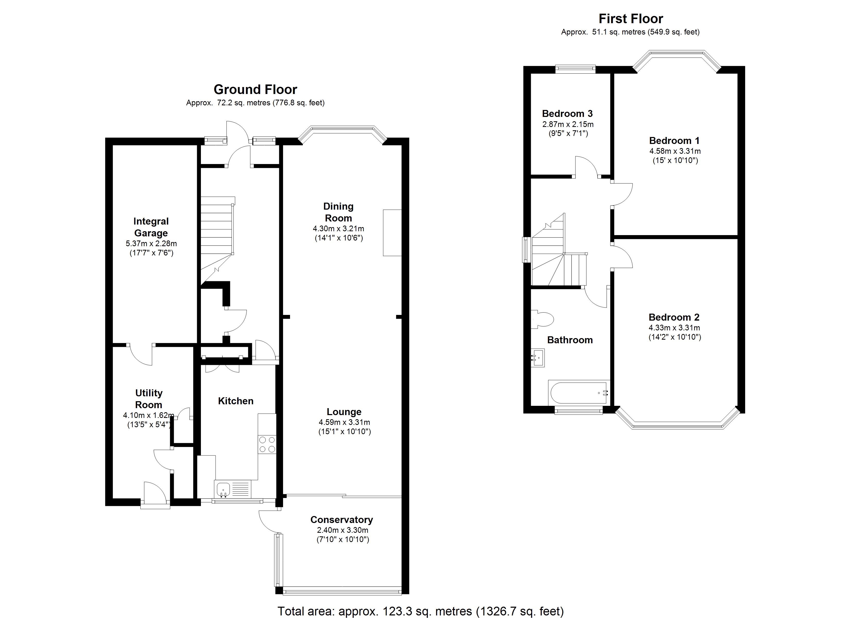 Floorplan for Wells Green Road, Solihull