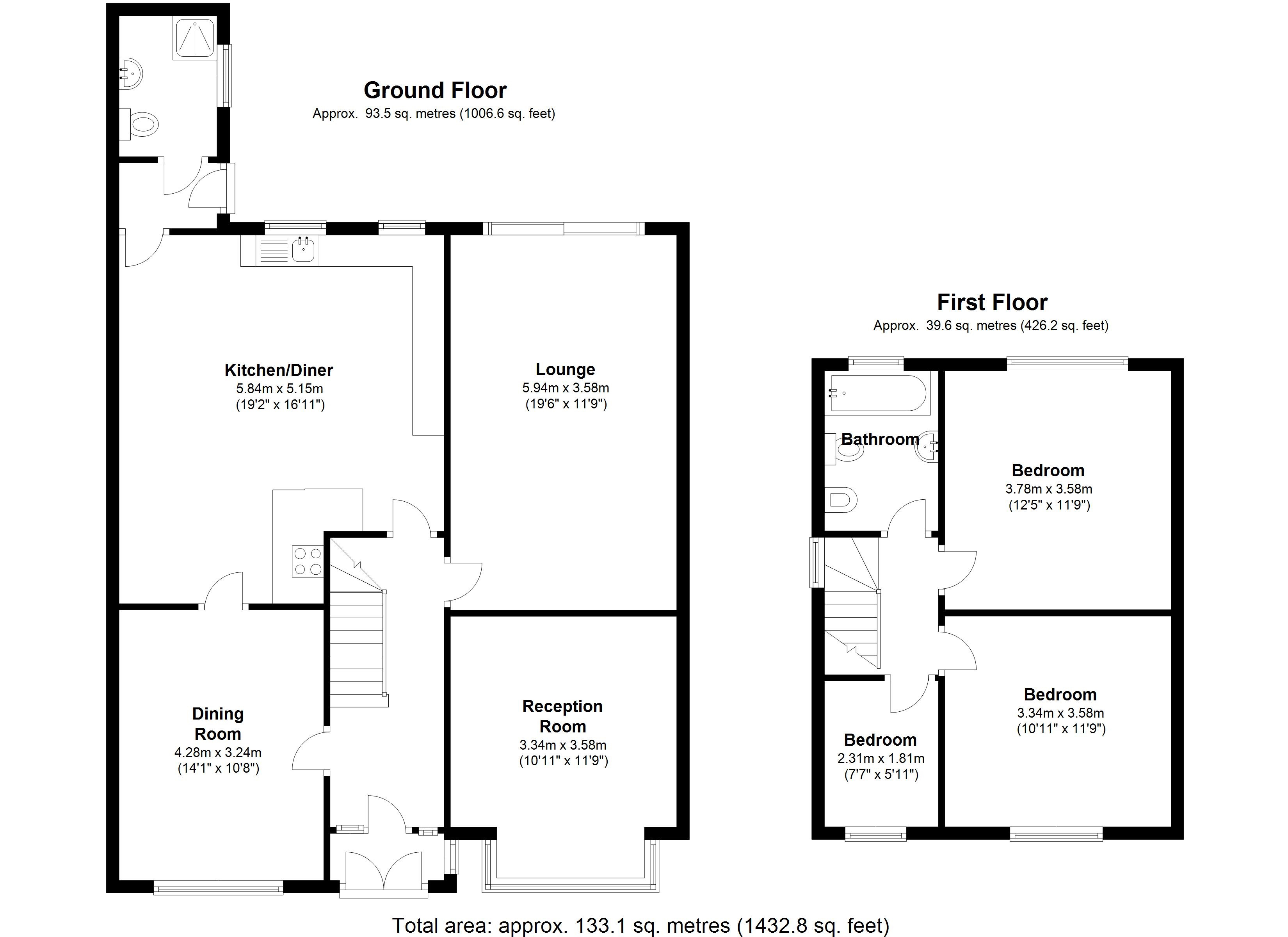 Floorplan for Baldwins Lane, Birmingham