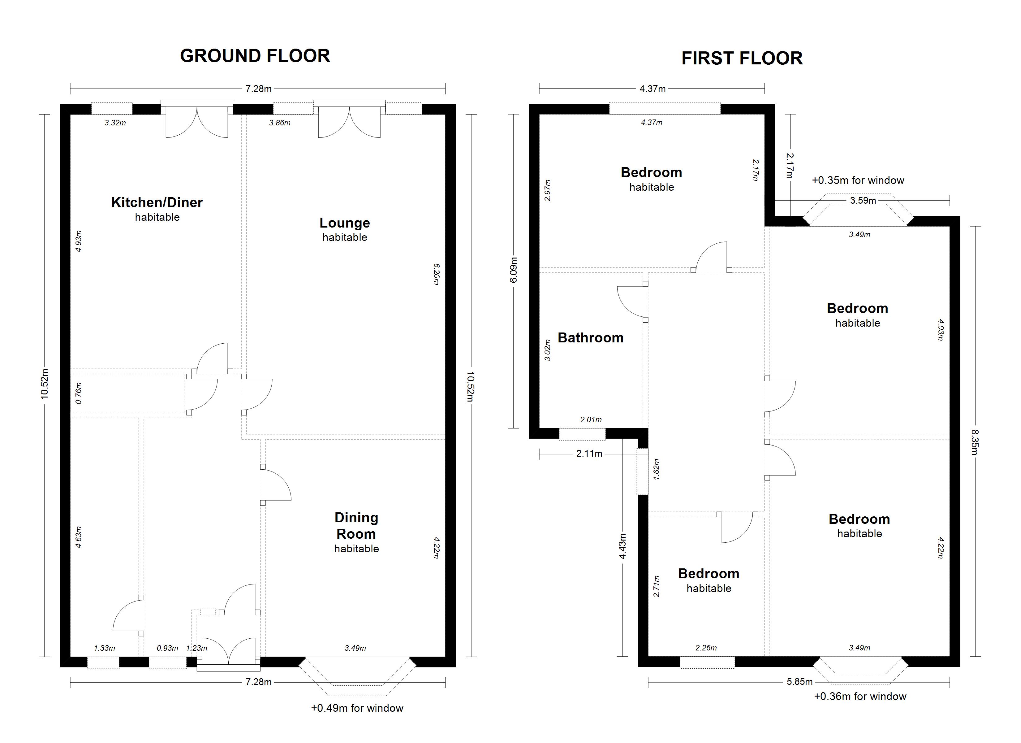 Floorplan for Bourton Road, Solihull