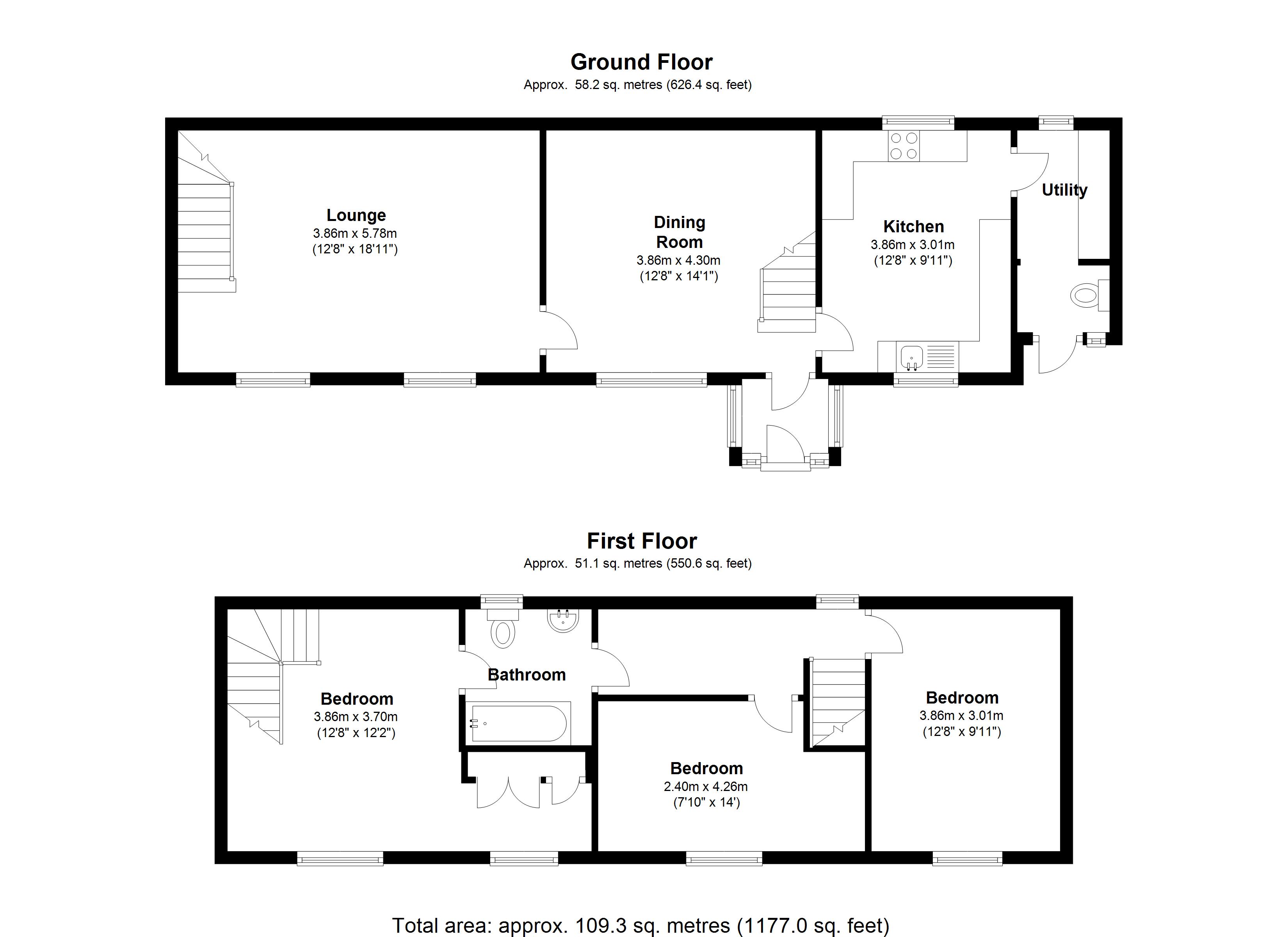 Floorplan for Newfield Close, Solihull