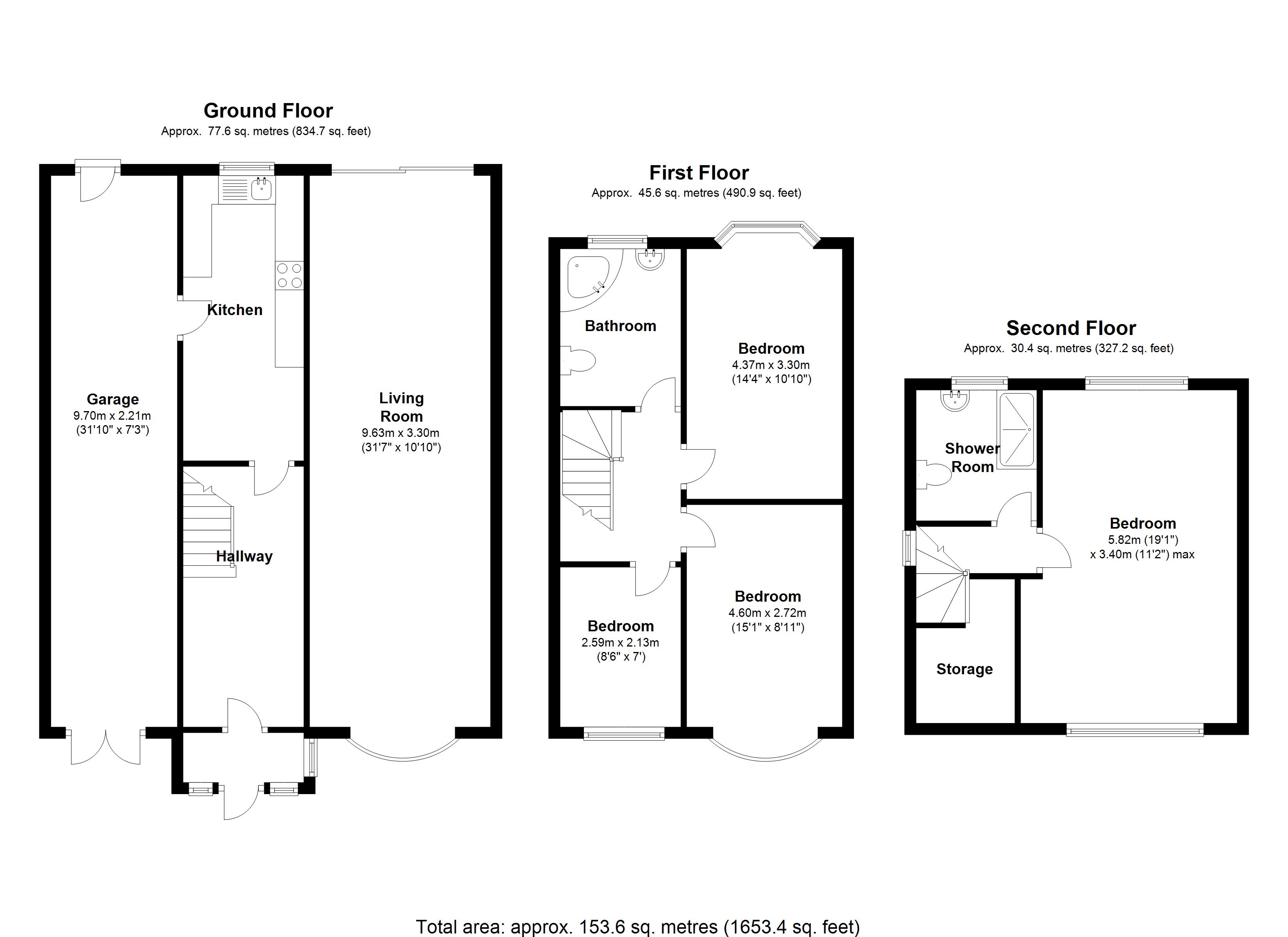 Floorplan for Keswick Road, Solihull