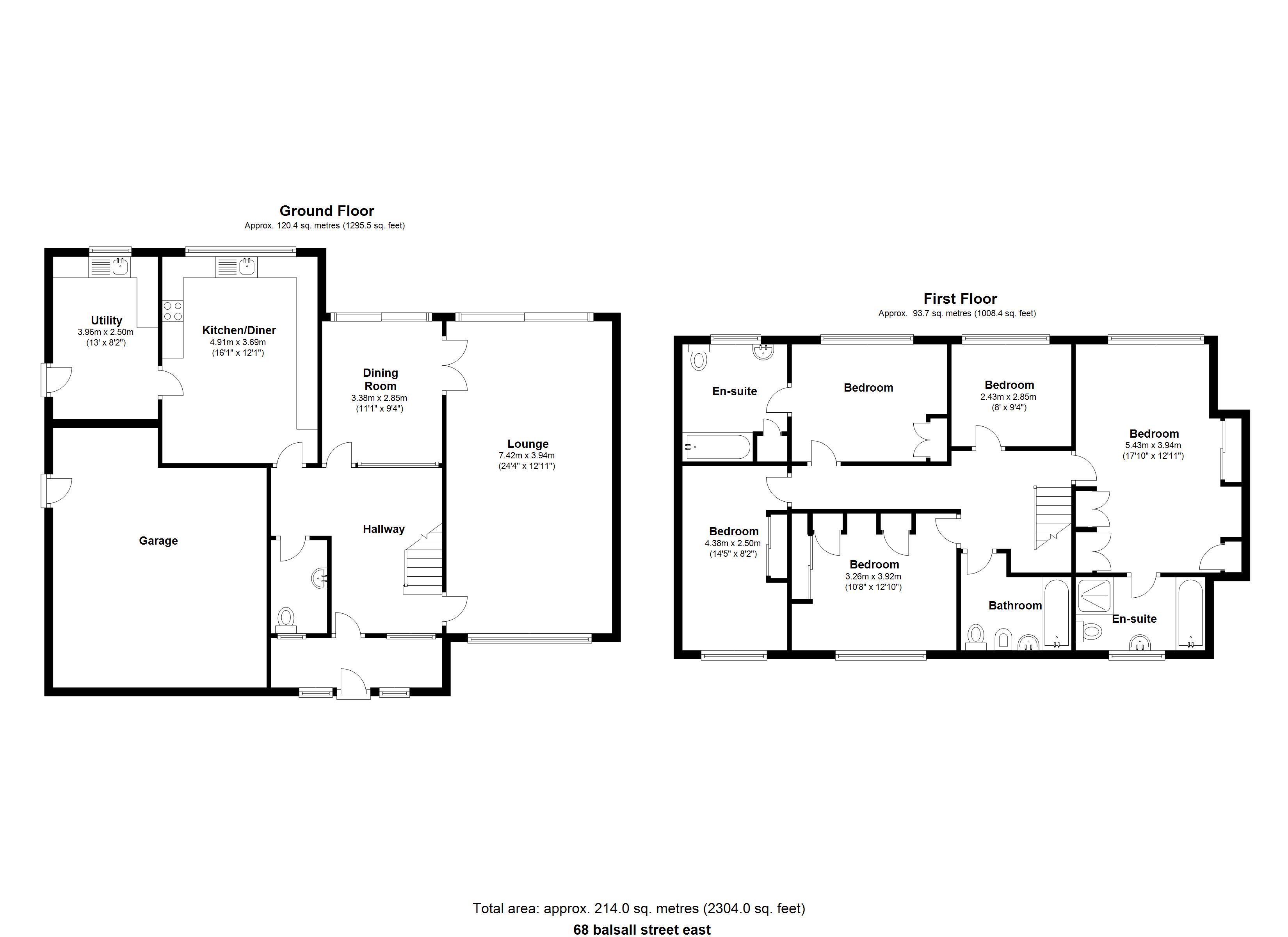 Floorplan for Balsall Street East, Coventry