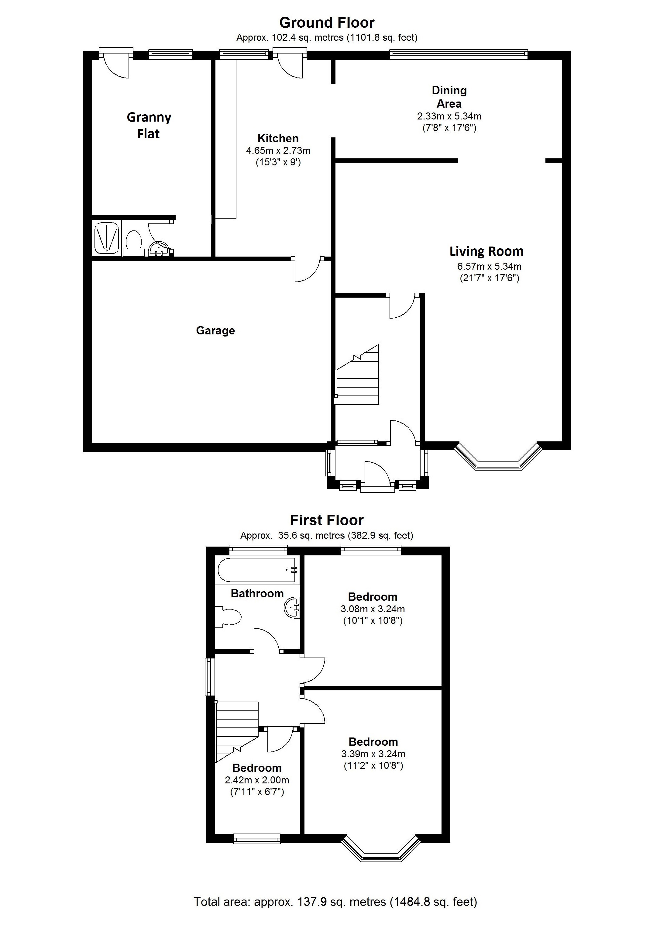 Floorplan for Damson Lane, Solihull