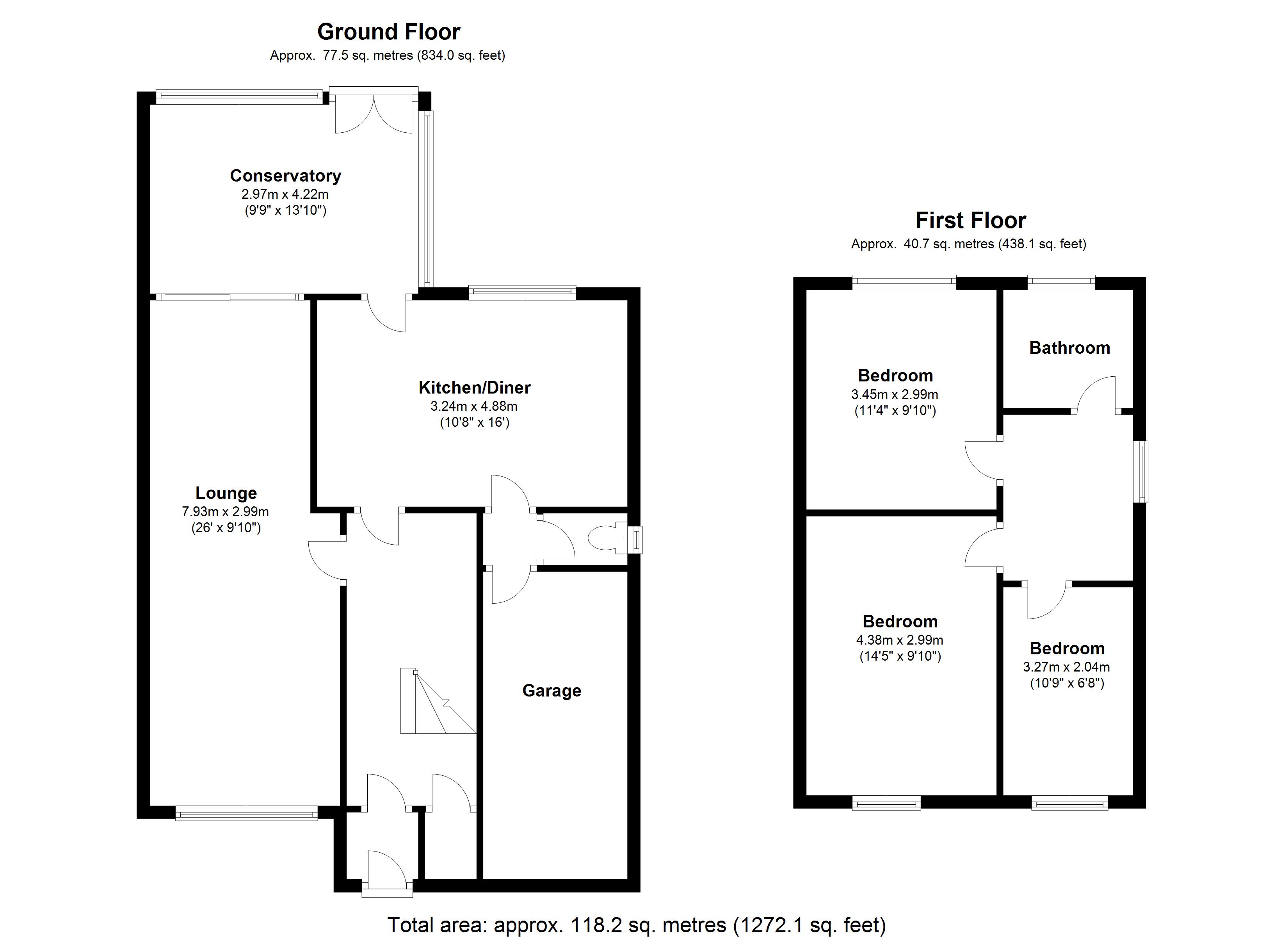 Floorplan for Coppice Walk, Solihull