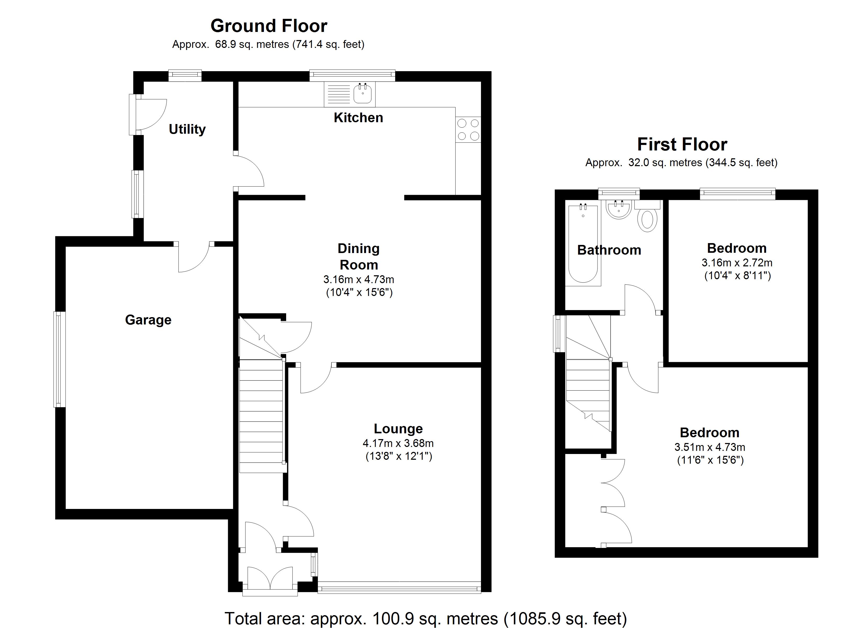 Floorplan for Ringswood Road, Solihull