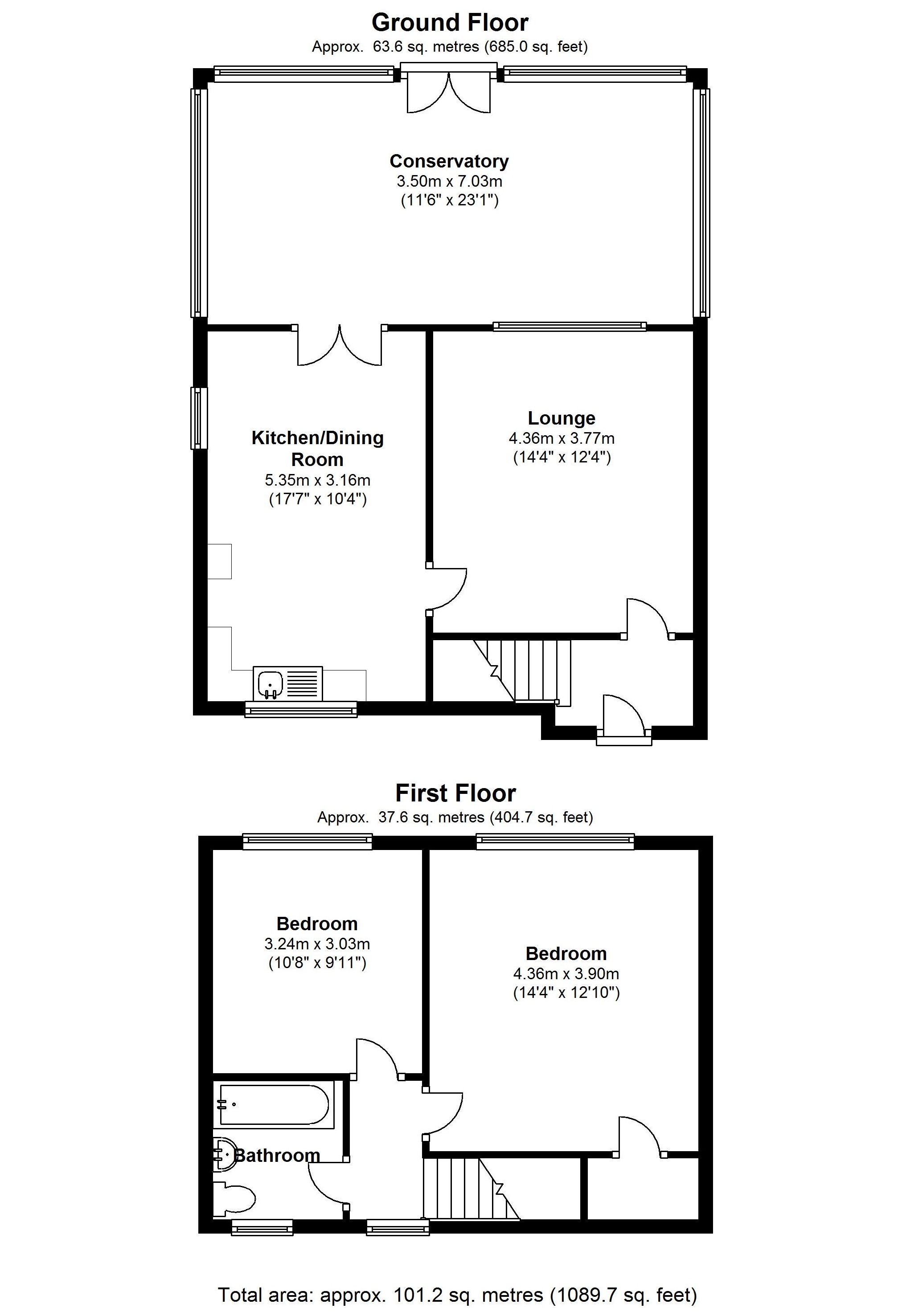 Floorplan for Moat Lane, Solihull