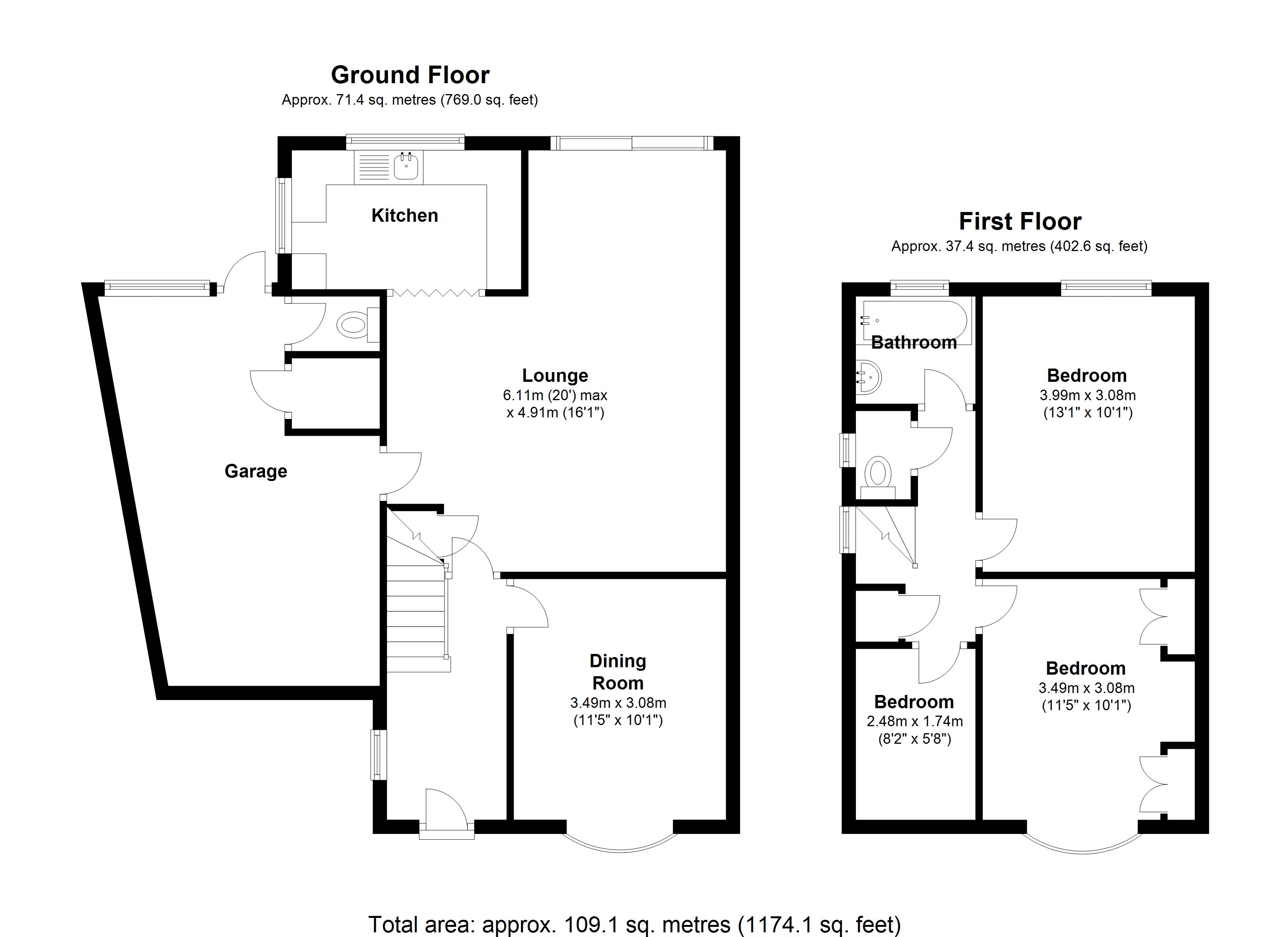 Floorplan for Hanson Grove, Solihull