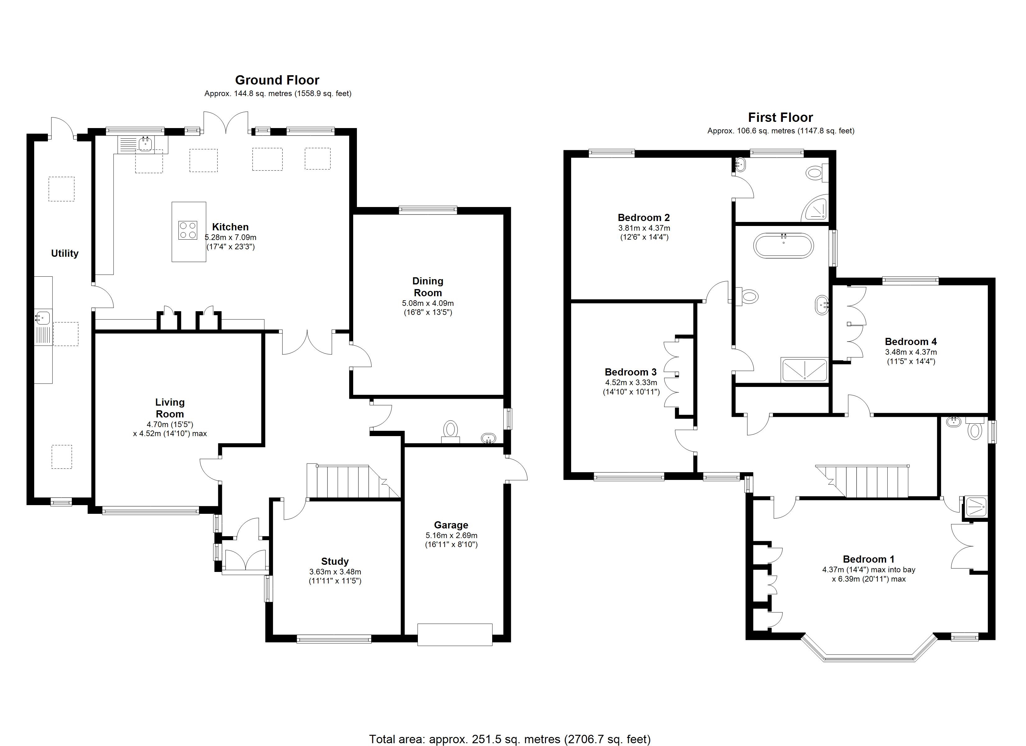 Floorplan for Whitefields Road, Solihull