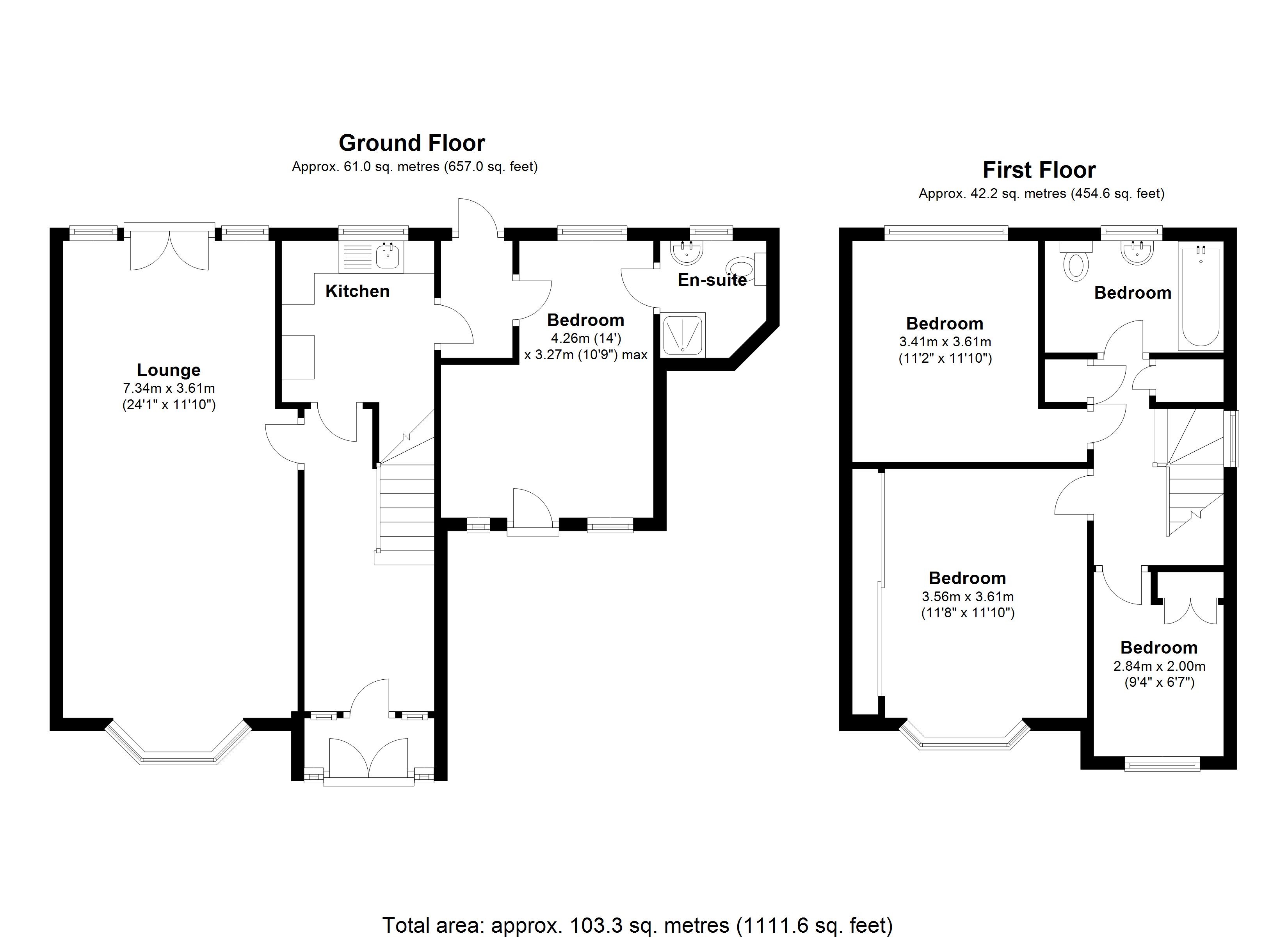 Floorplan for Ventnor Road, Solihull