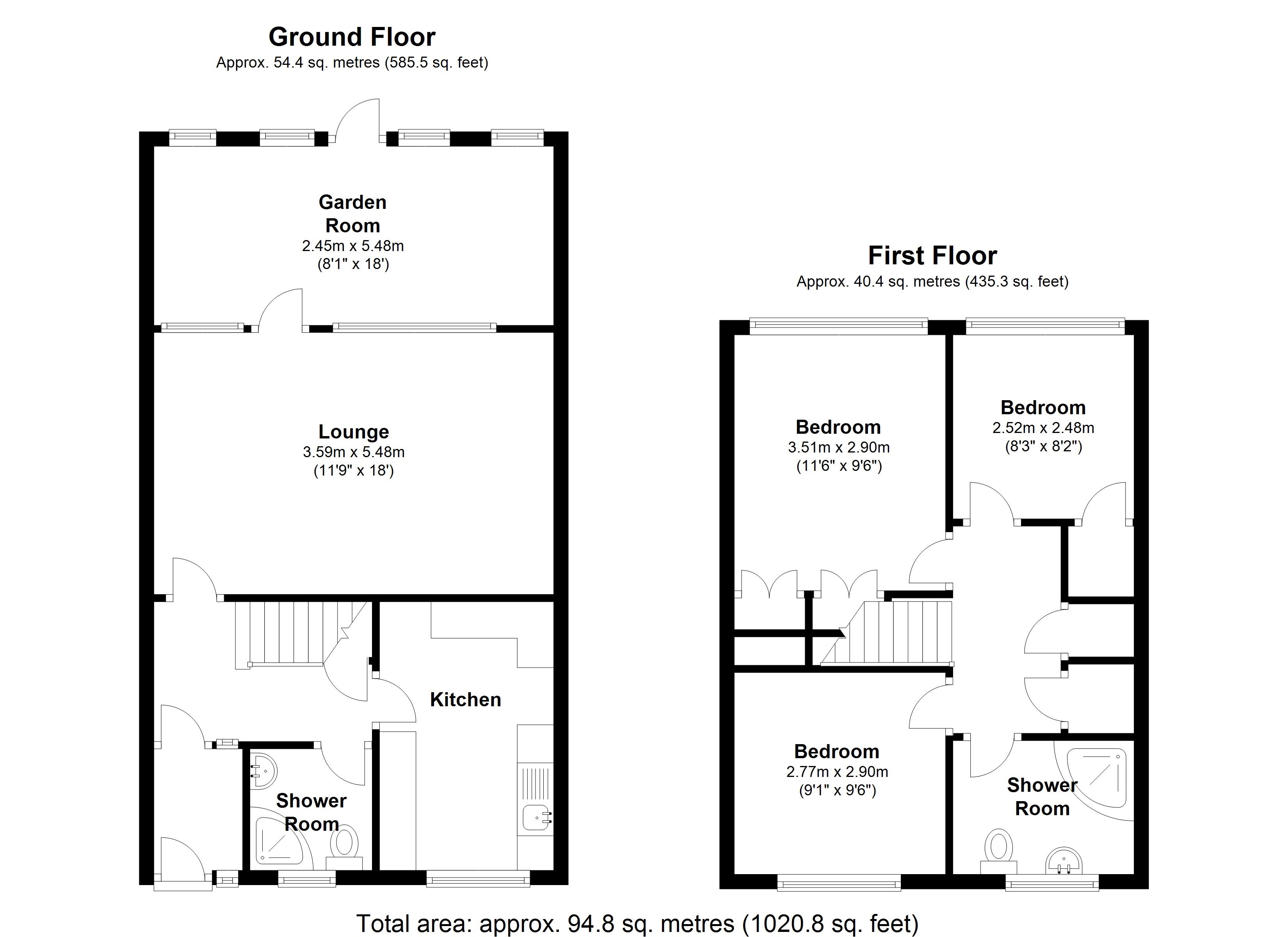 Floorplan for Draycote Close, Solihull