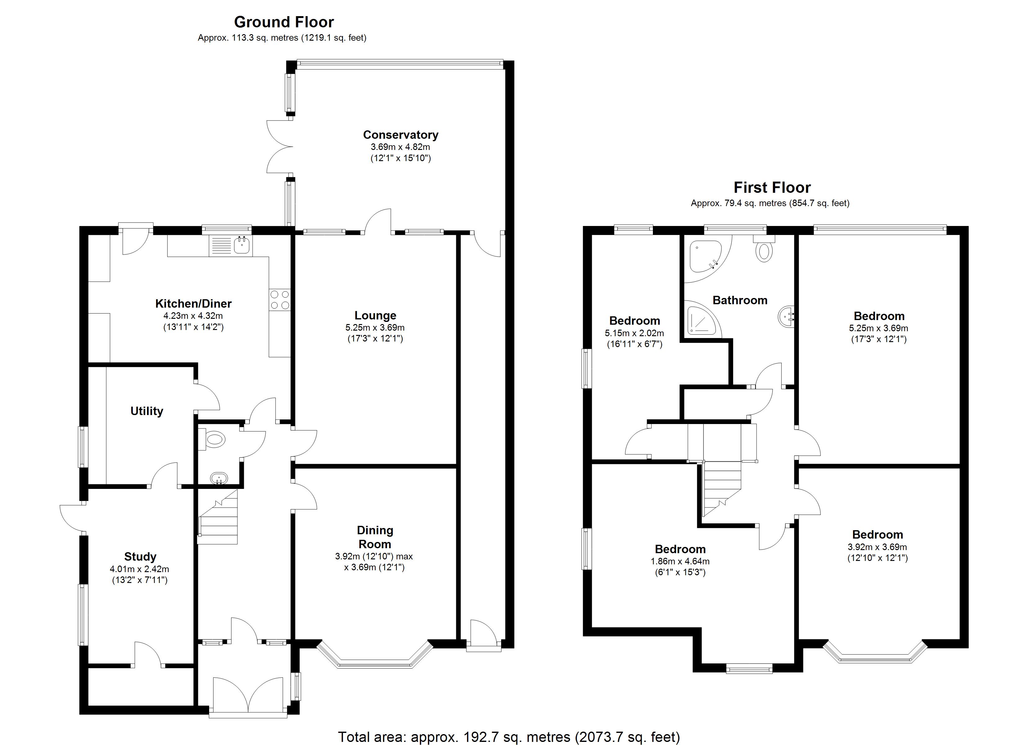 Floorplan for Buryfield Road, Solihull